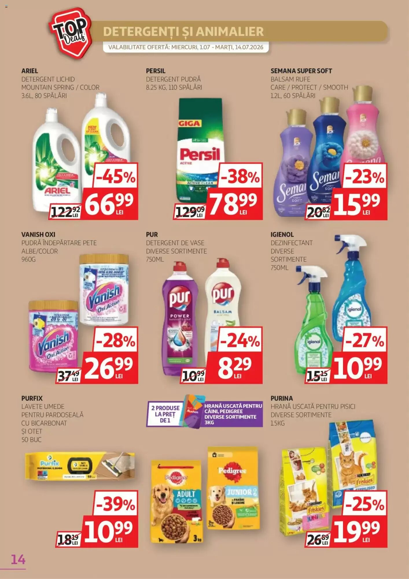 Catalogul cu oferte Auchan valabil de la 30.06.2026 - Pagina 14.