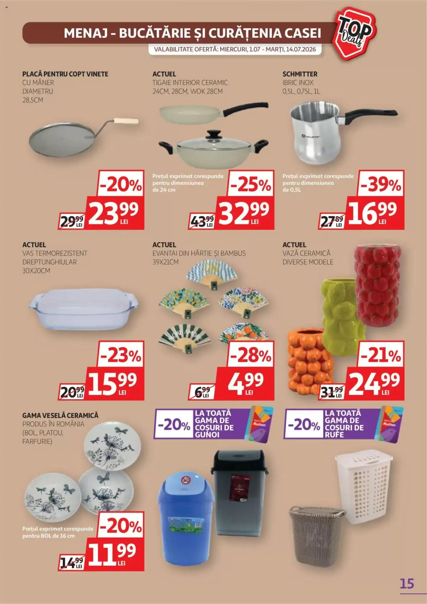 Catalogul cu oferte Auchan valabil de la 30.06.2026 - Pagina 15.