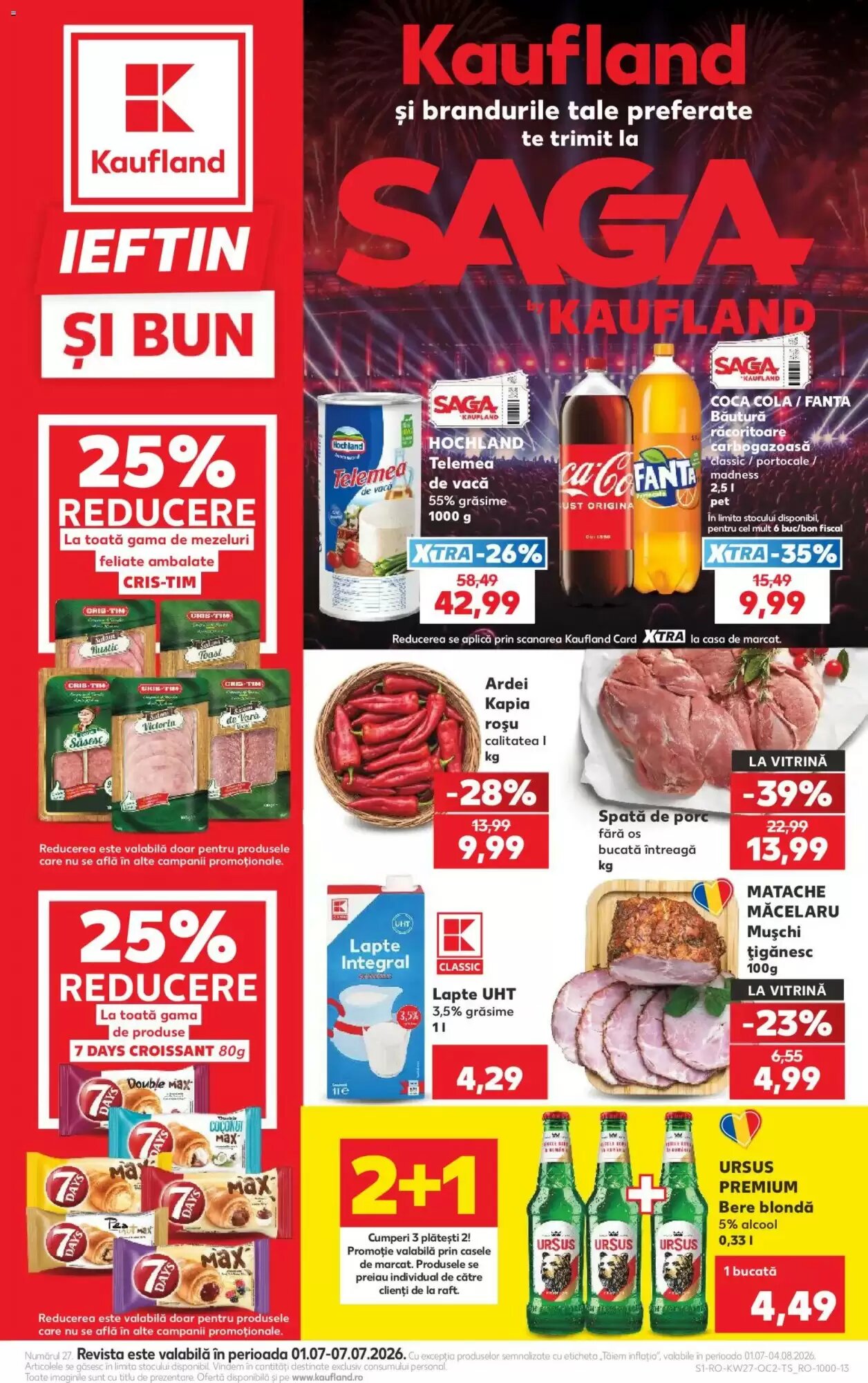 Catalogul cu oferte Kaufland valabil de la 01.07.2026 - Pagina 1.