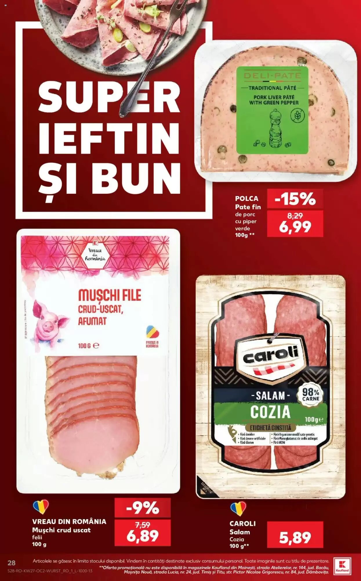 Catalogul cu oferte Kaufland valabil de la 01.07.2026 - Pagina 28.