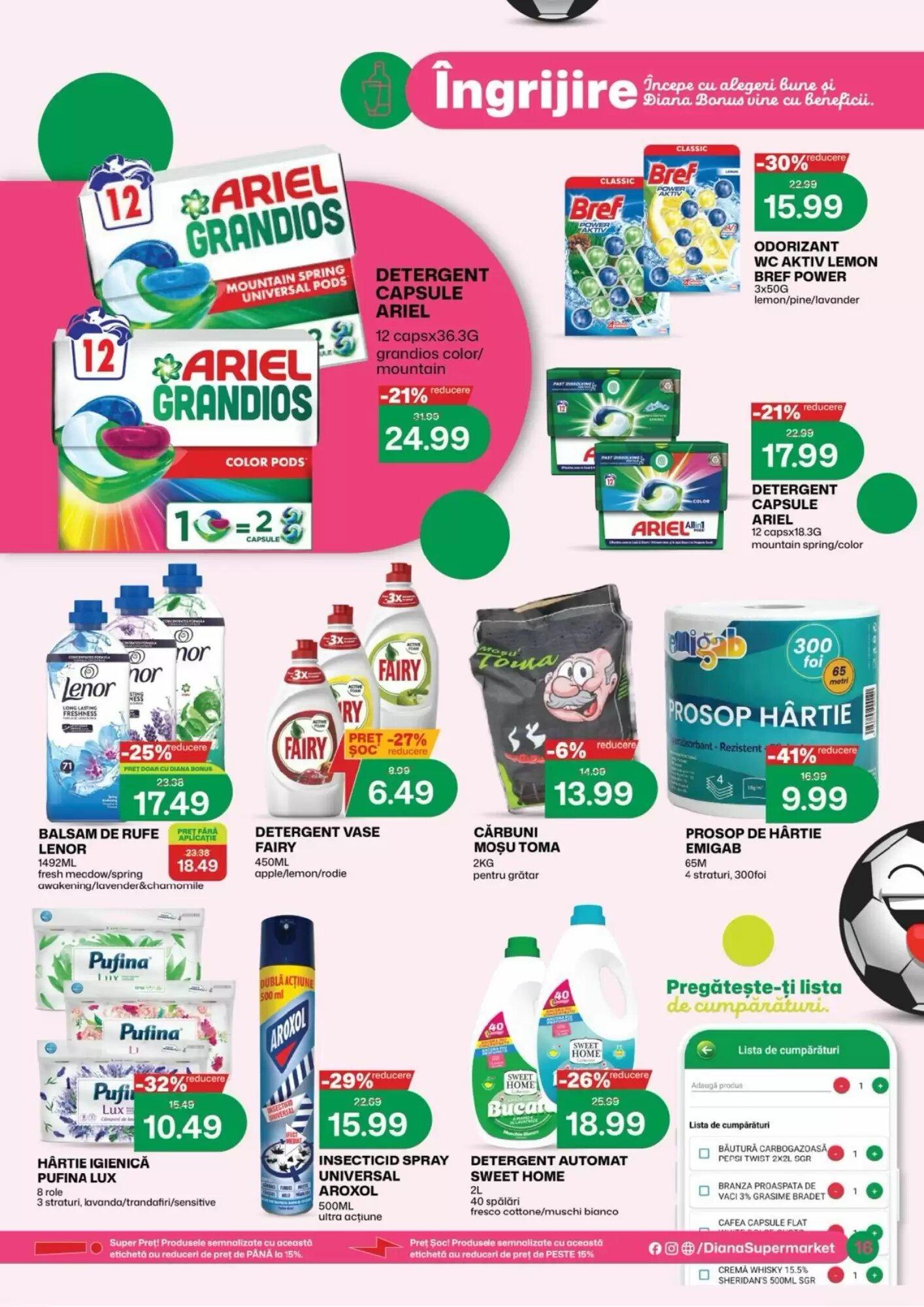 Catalogul cu oferte Diana Supermarket valabil de la 01.07.2026 - Pagina 14.