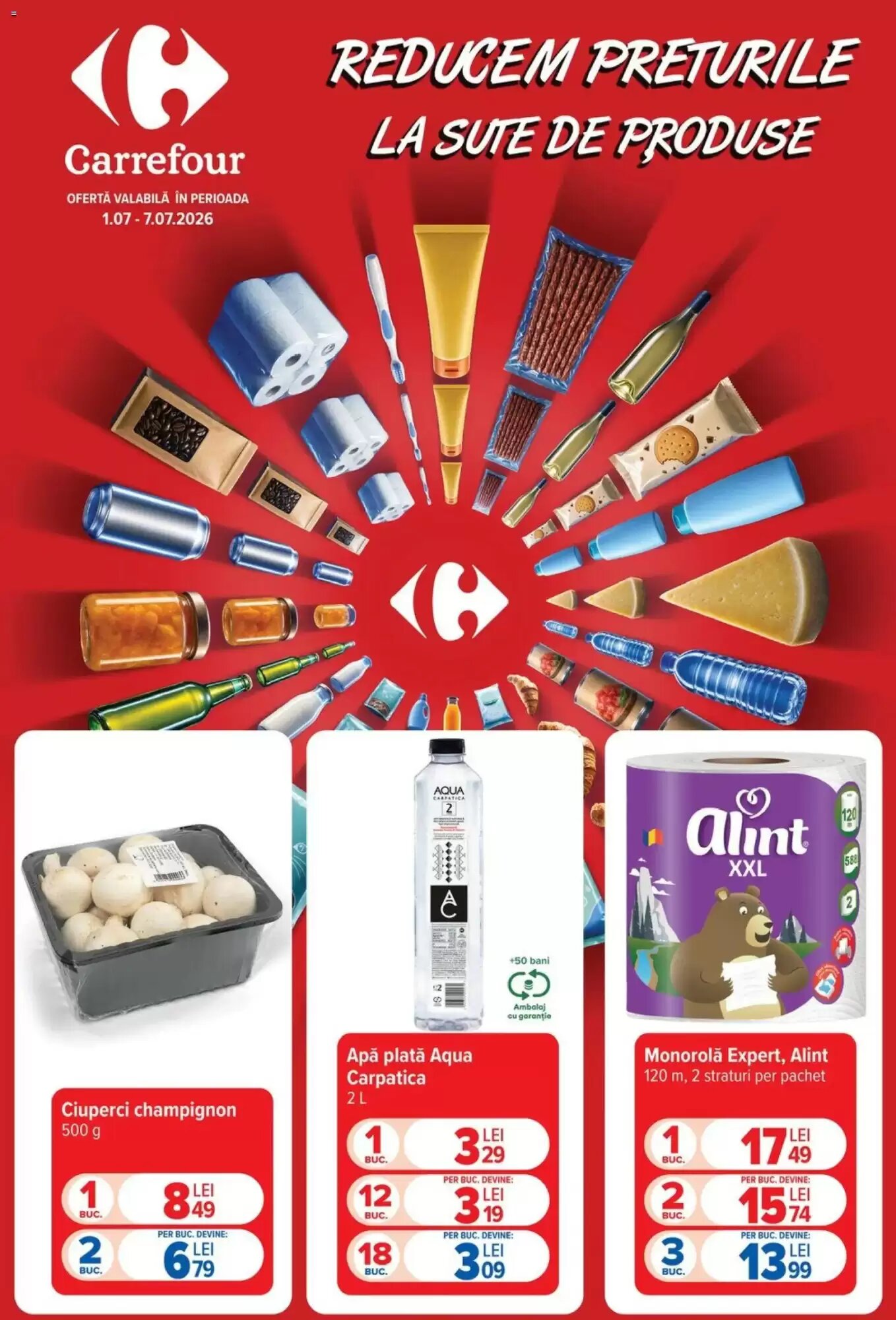 Catalogul cu oferte Carrefour valabil de la 01.07.2026 - Pagina 1.