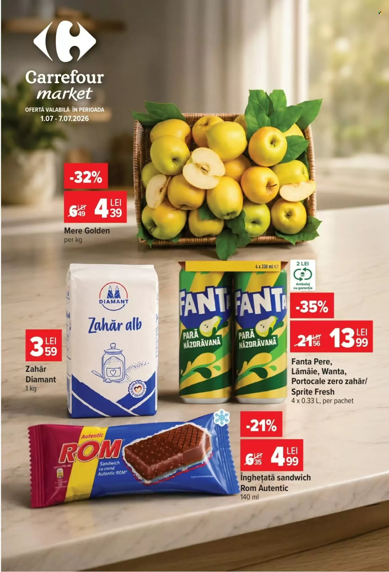 Catalogul cu oferte Carrefour Market valabil de la 01.07.2026 - Pagina 1.