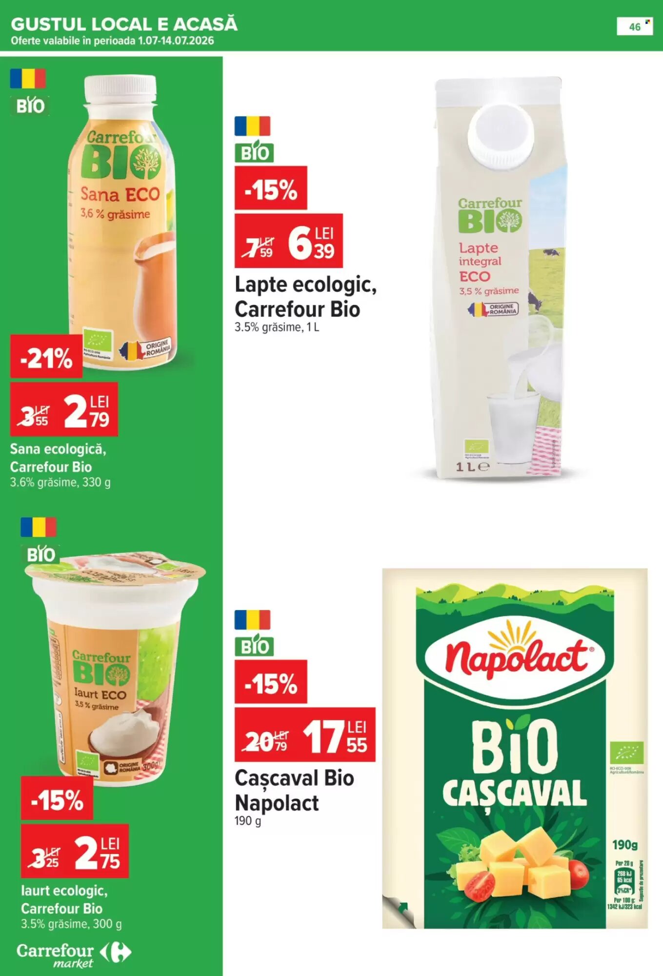 Catalogul cu oferte Carrefour Market valabil de la 01.07.2026 - Pagina 45.