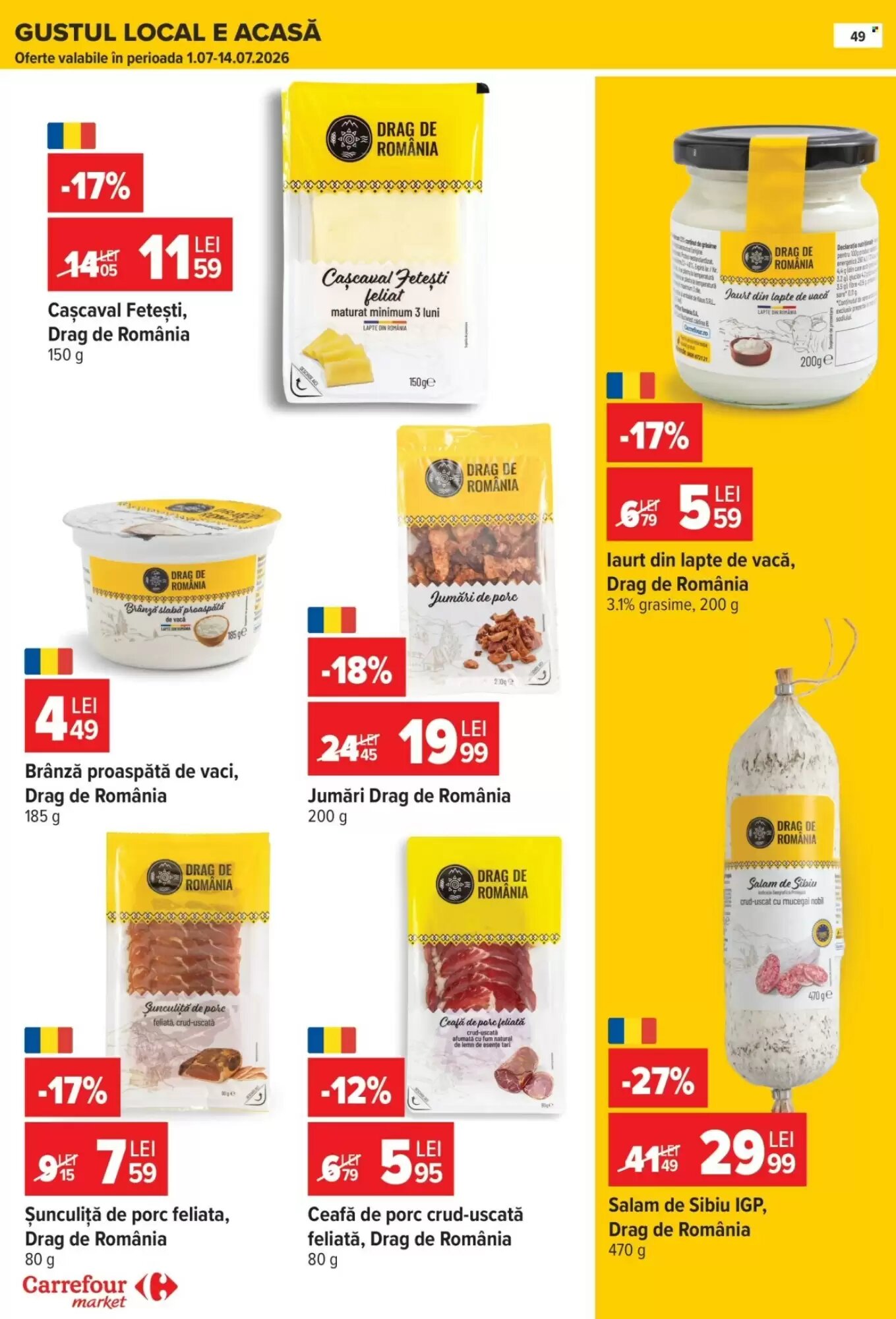 Catalogul cu oferte Carrefour Market valabil de la 01.07.2026 - Pagina 48.