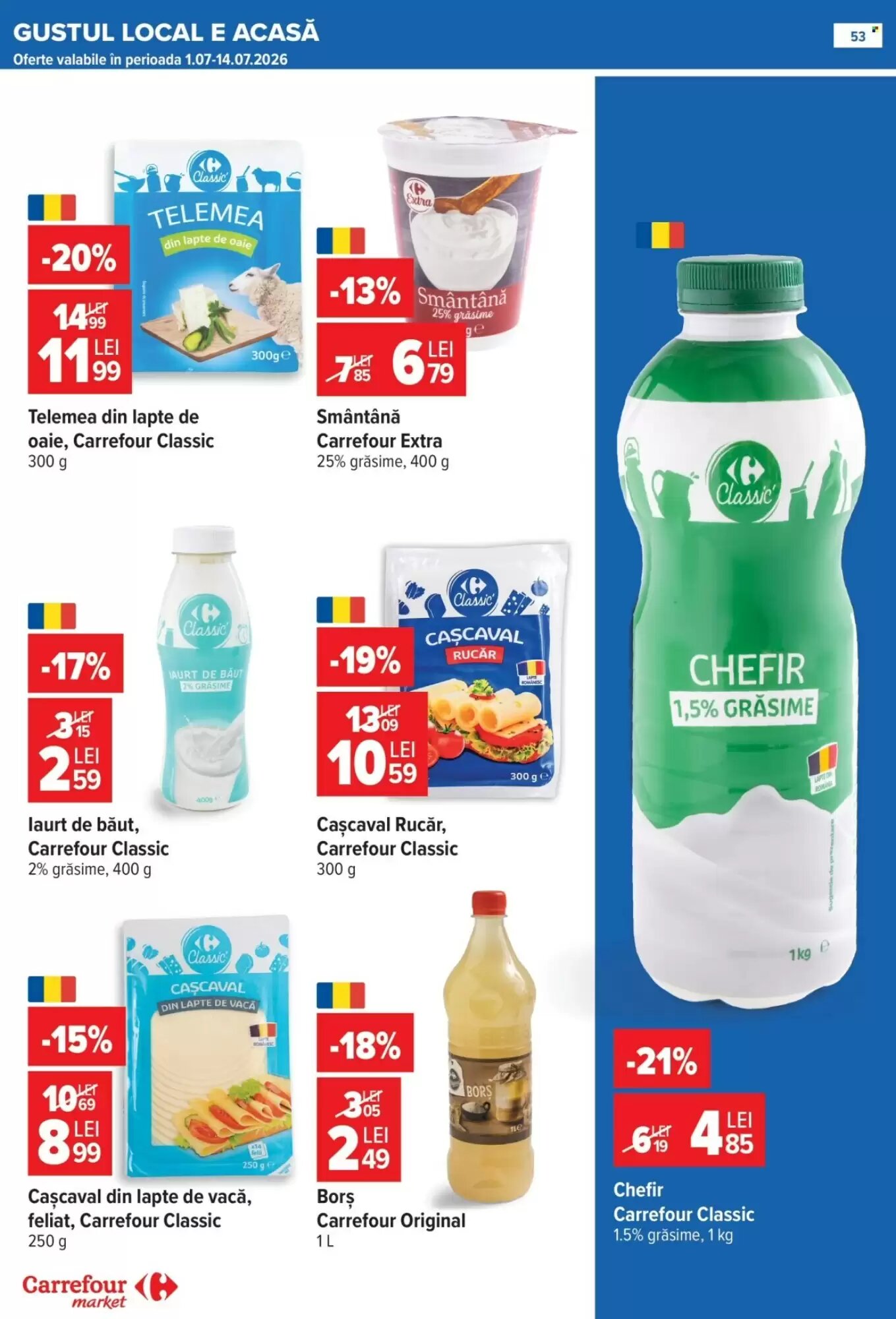 Catalogul cu oferte Carrefour Market valabil de la 01.07.2026 - Pagina 52.