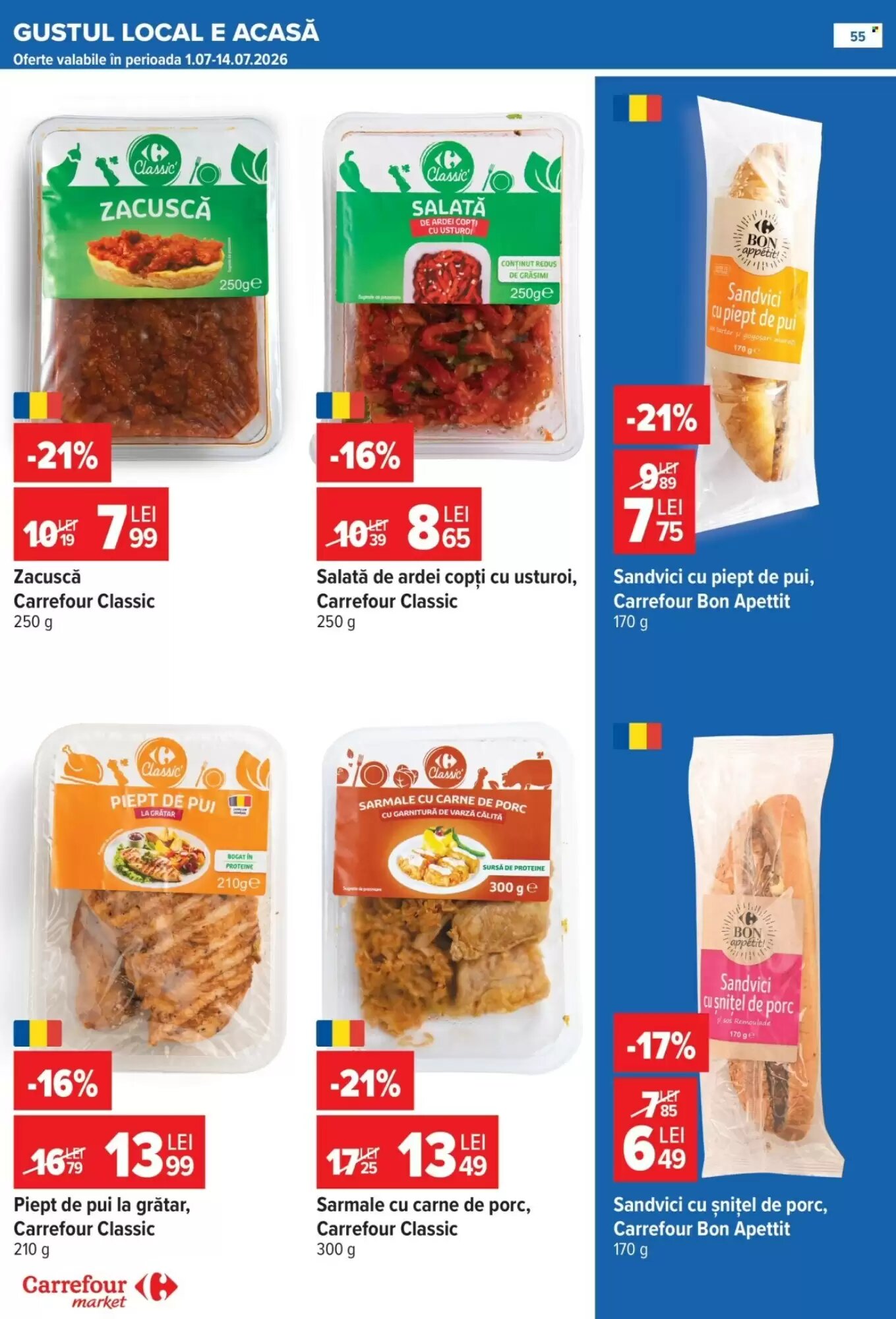 Catalogul cu oferte Carrefour Market valabil de la 01.07.2026 - Pagina 54.