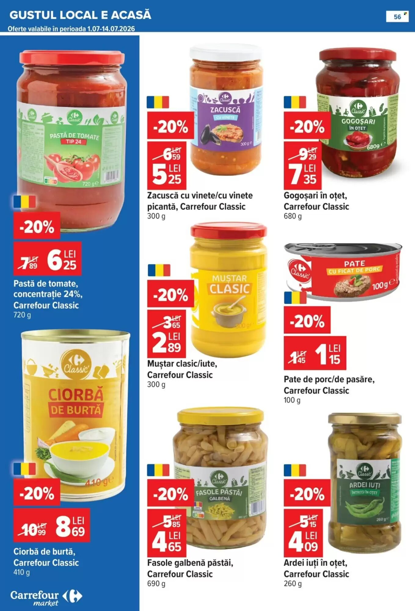 Catalogul cu oferte Carrefour Market valabil de la 01.07.2026 - Pagina 55.