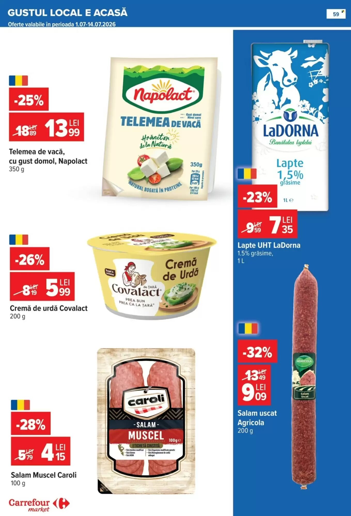 Catalogul cu oferte Carrefour Market valabil de la 01.07.2026 - Pagina 58.