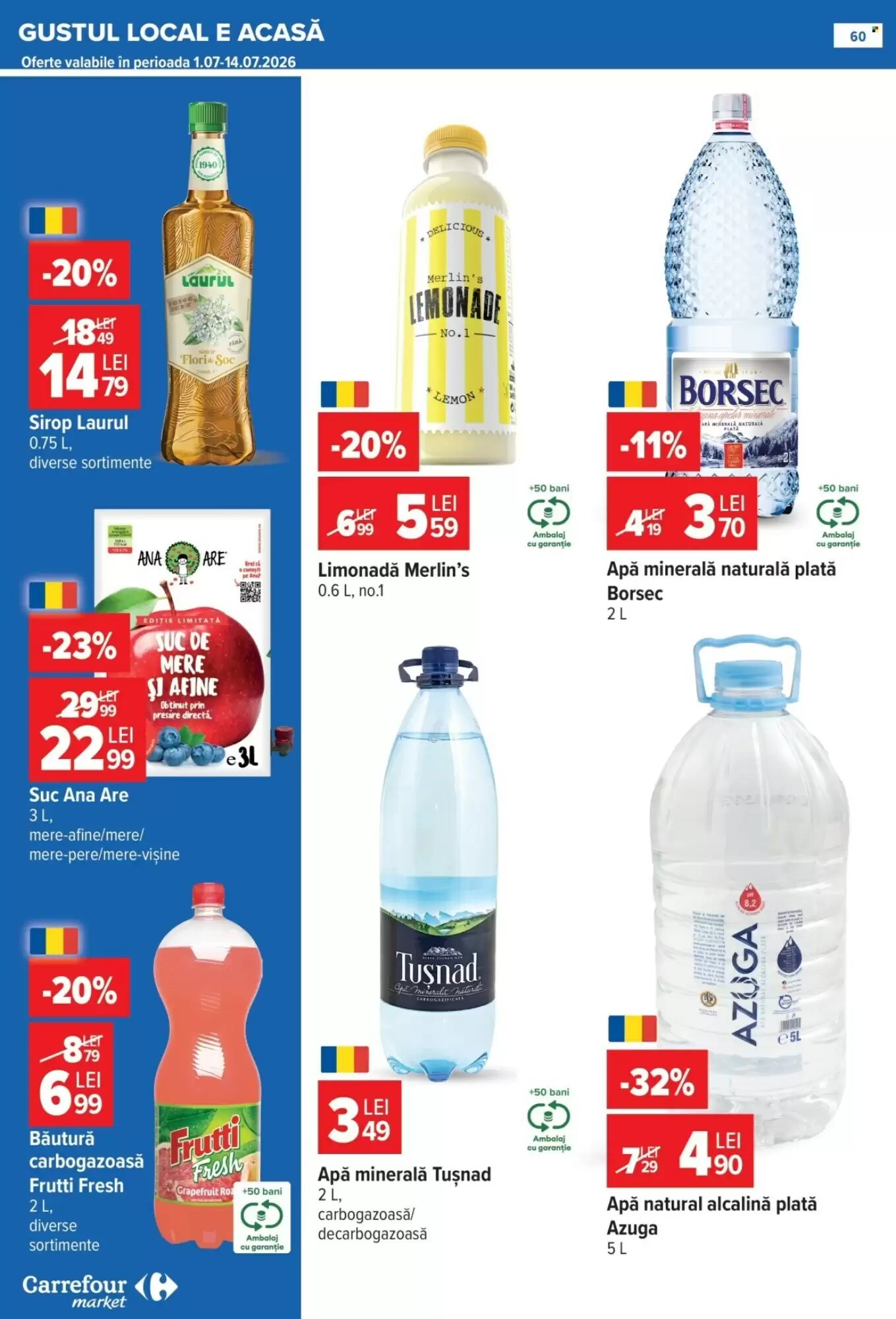 Catalogul cu oferte Carrefour Market valabil de la 01.07.2026 - Pagina 59.