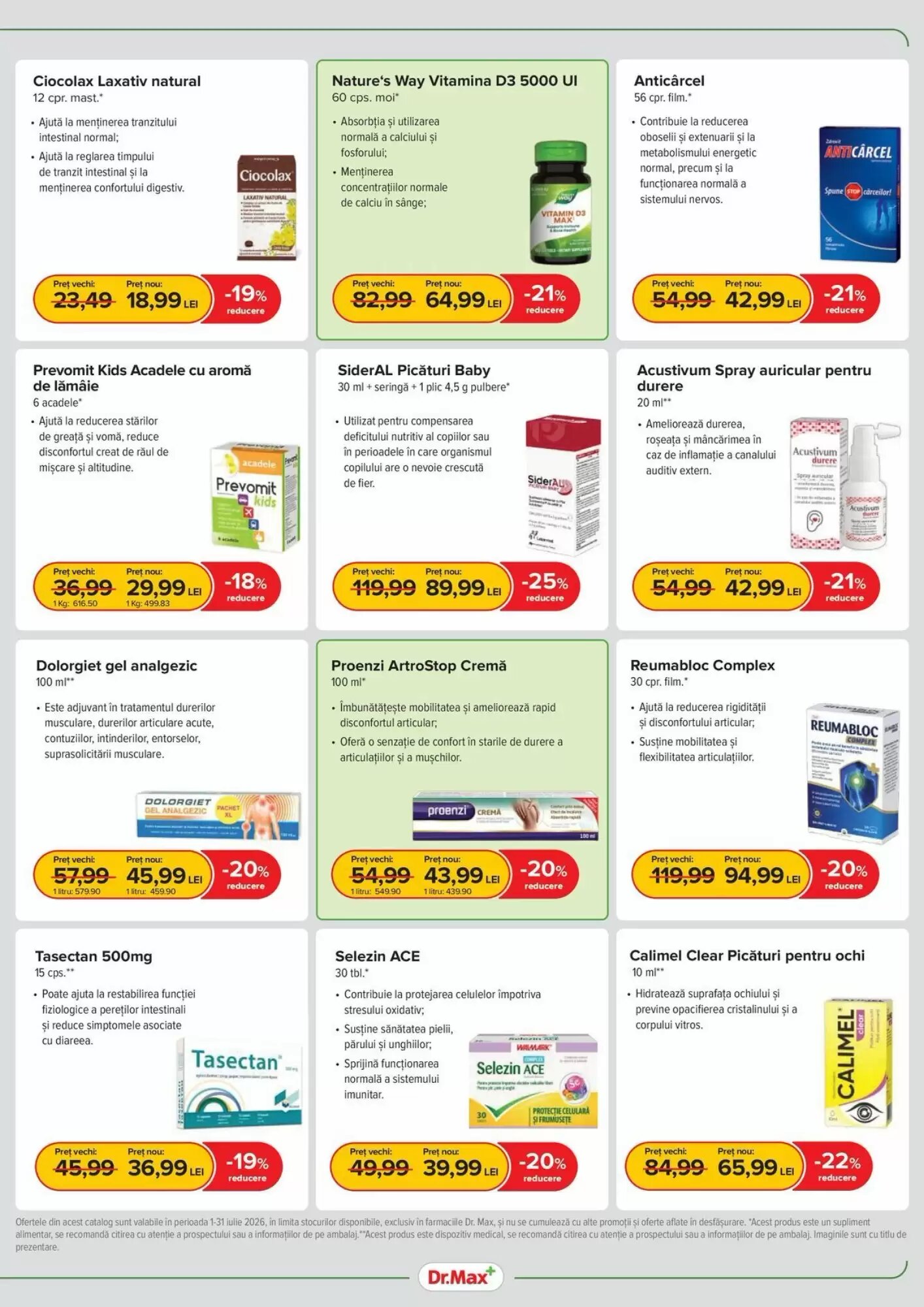 Catalogul cu oferte Dr.Max valabil de la 01.07.2026 - Pagina 5.