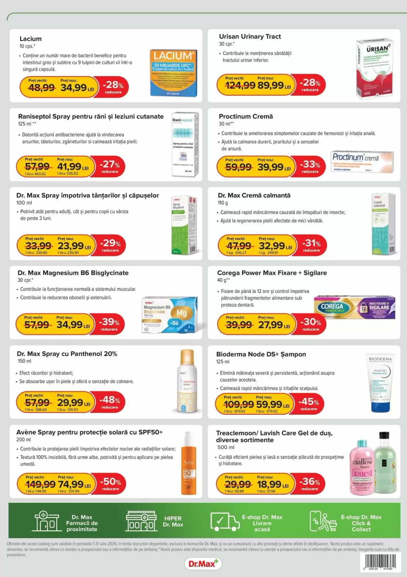 Catalogul cu oferte Dr.Max valabil de la 01.07.2026 - Pagina 8.