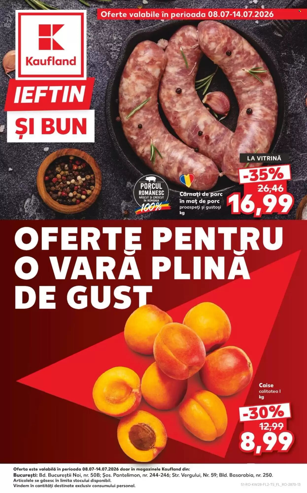 Catalogul cu oferte Kaufland valabil de la 08.07.2026 - Pagina 1.