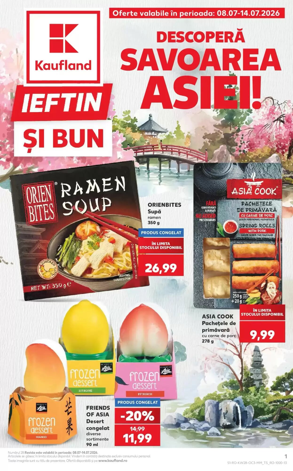 Catalogul cu oferte Kaufland valabil de la 08.07.2026 - Pagina 1.