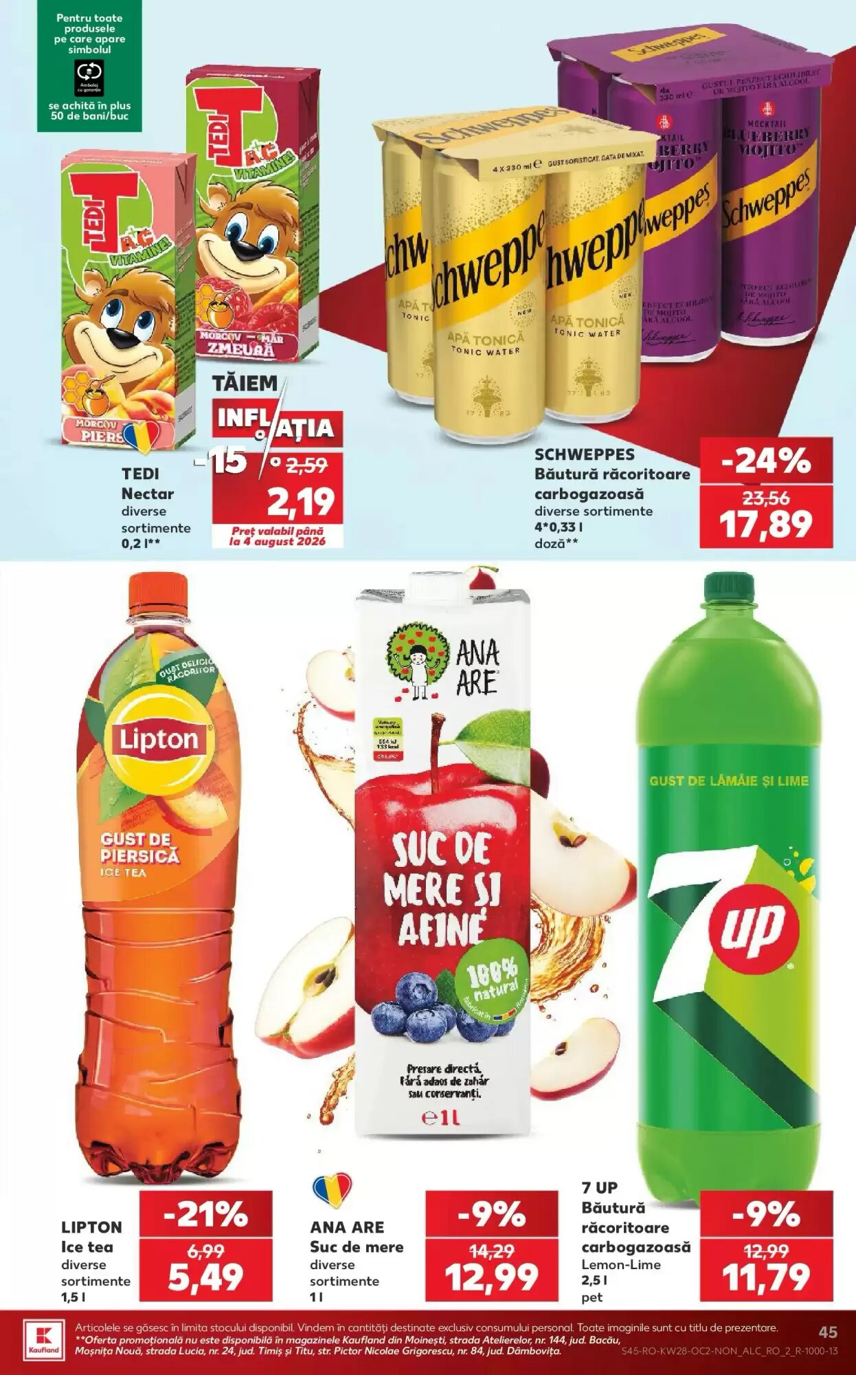 Catalogul cu oferte Kaufland valabil de la 08.07.2026 - Pagina 45.