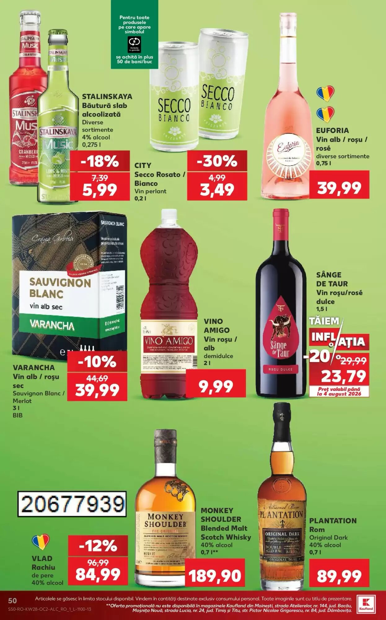 Catalogul cu oferte Kaufland valabil de la 08.07.2026 - Pagina 50.