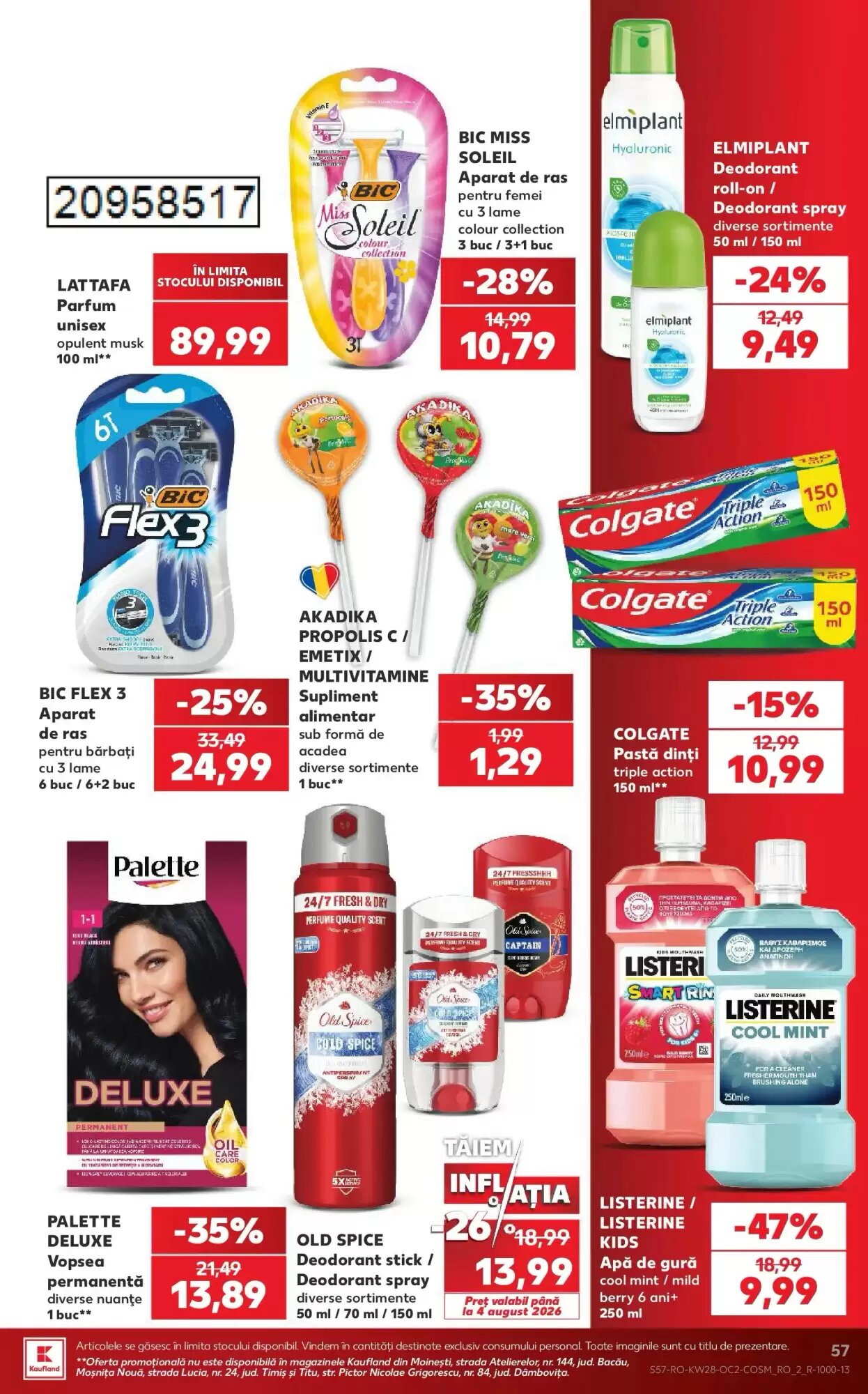 Catalogul cu oferte Kaufland valabil de la 08.07.2026 - Pagina 57.