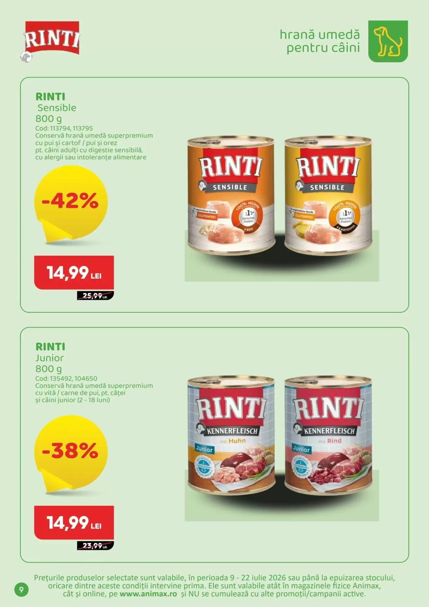 Catalogul cu oferte Animax valabil de la 09.07.2026 - Pagina 12.