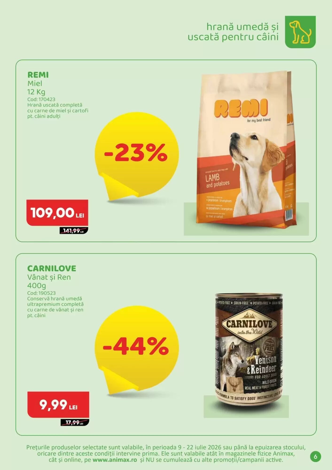 Catalogul cu oferte Animax valabil de la 09.07.2026 - Pagina 6.