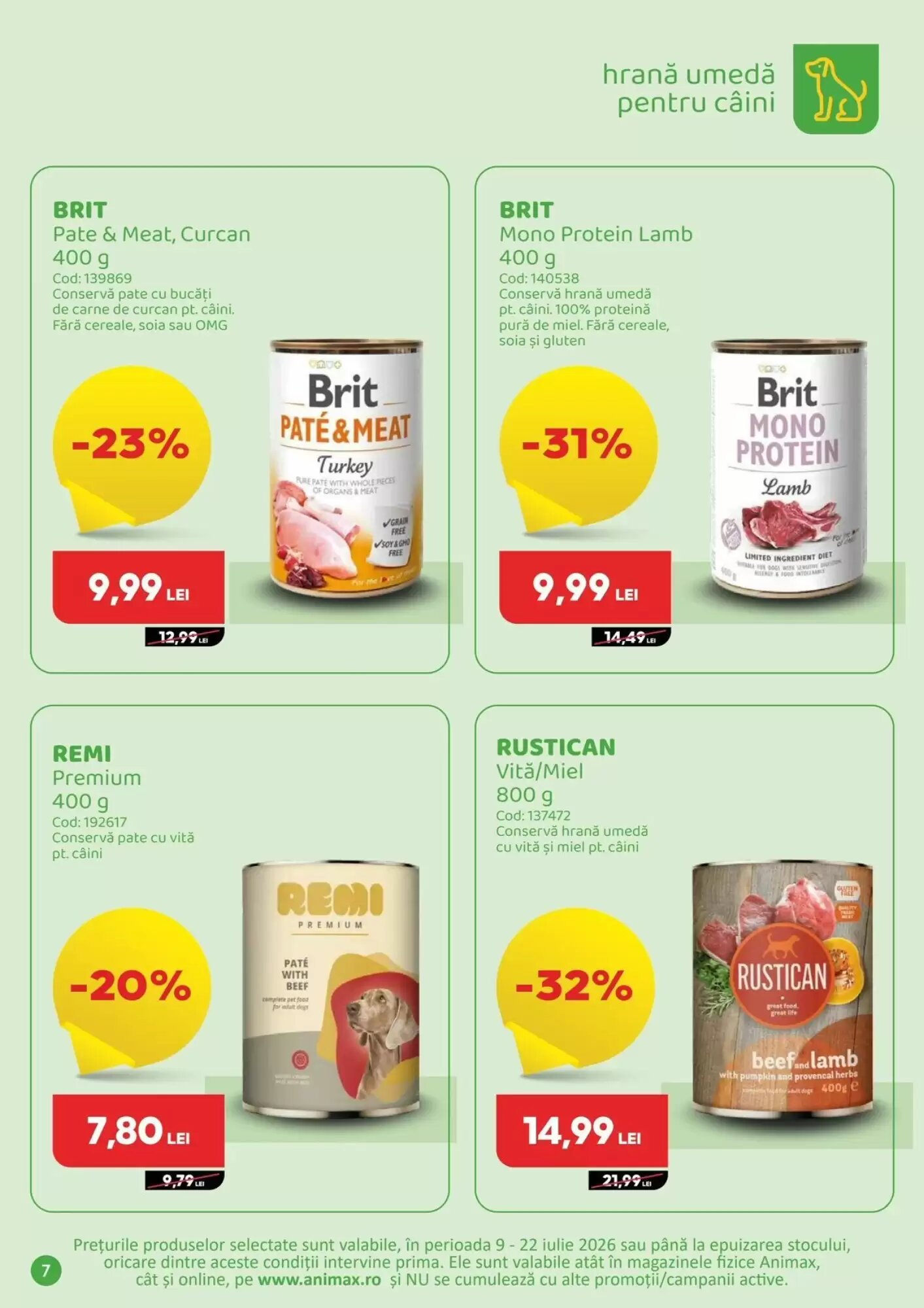 Catalogul cu oferte Animax valabil de la 09.07.2026 - Pagina 8.