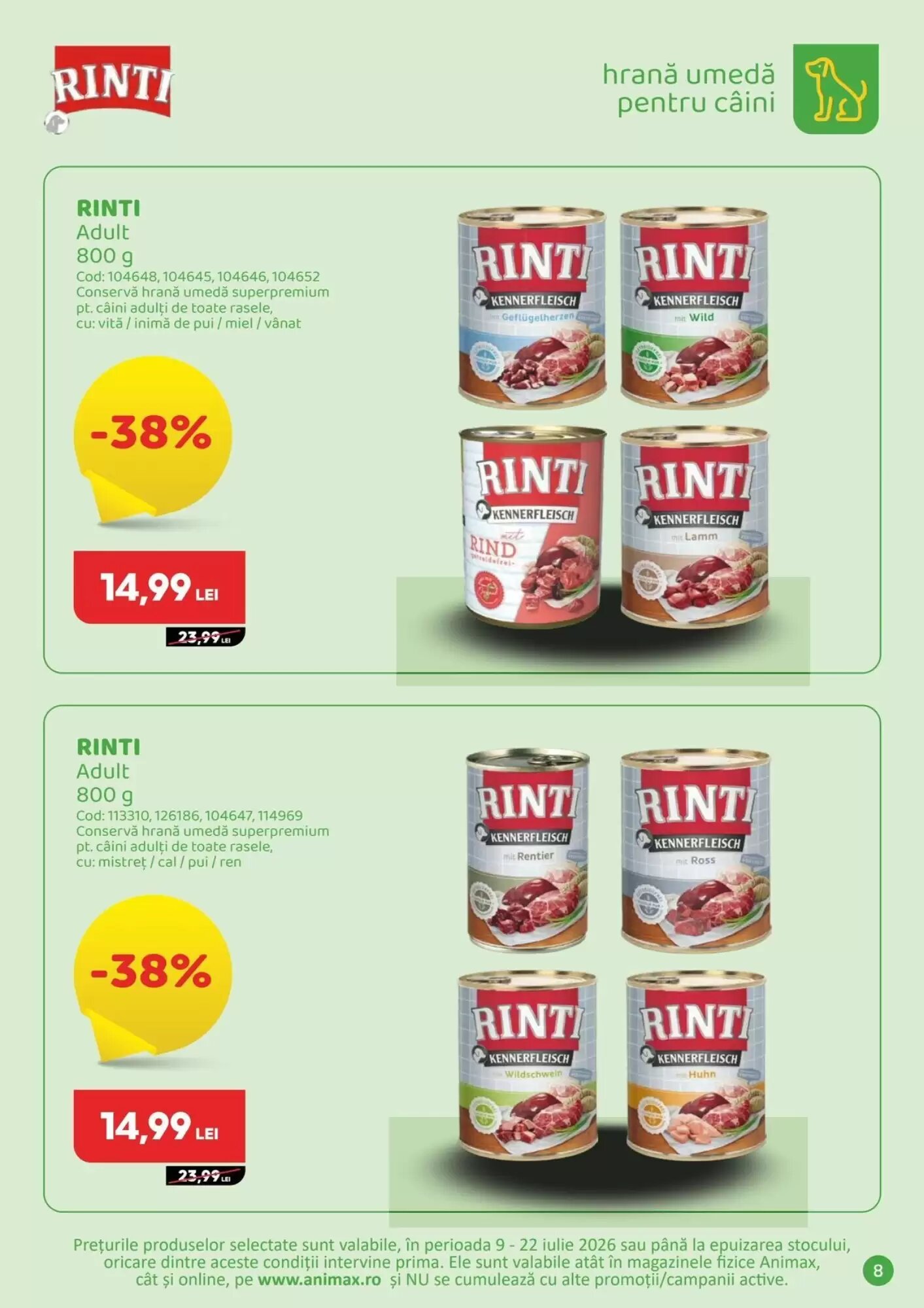 Catalogul cu oferte Animax valabil de la 09.07.2026 - Pagina 9.