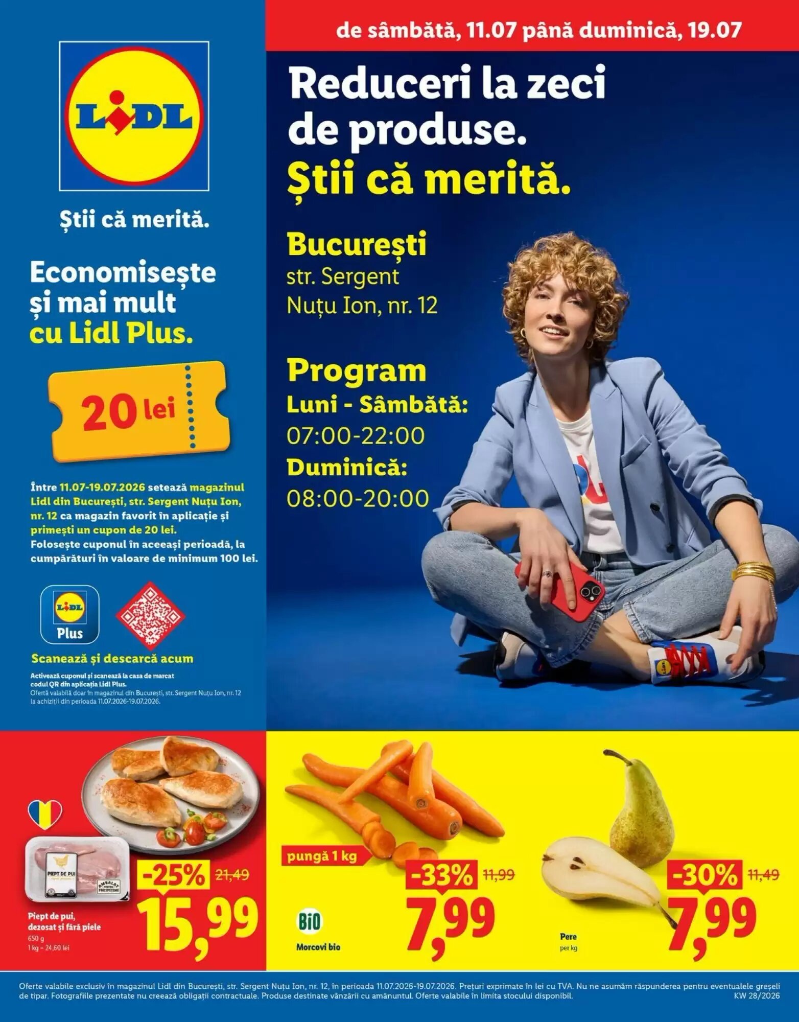 Catalogul cu oferte Lidl valabil de la 11.07.2026 - Pagina 1.