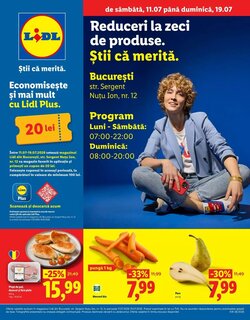 Catalogul cu oferte Lidl valabil de la 11.07.2026