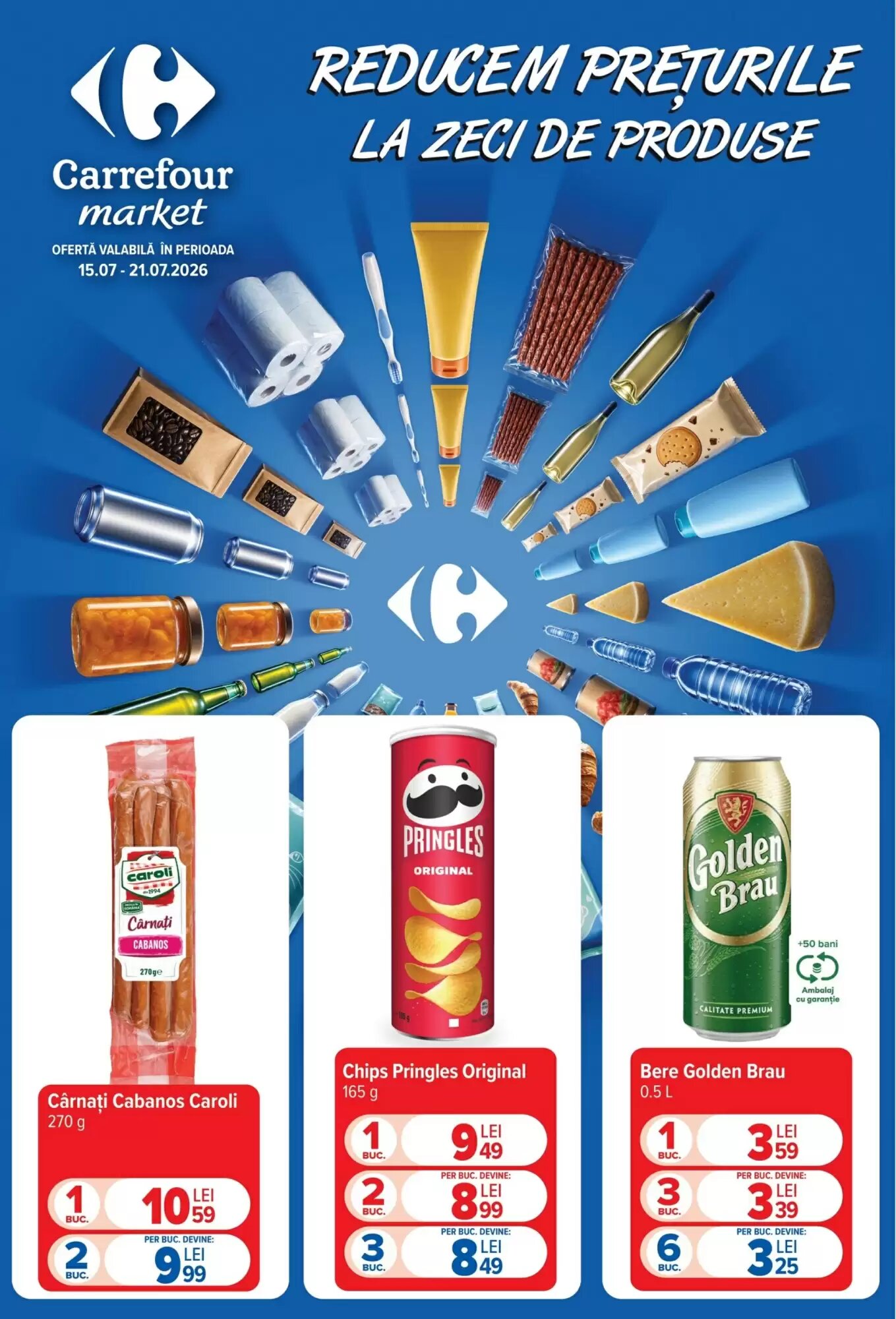Catalogul cu oferte Carrefour Market valabil de la 15.07.2026 - Pagina 1.