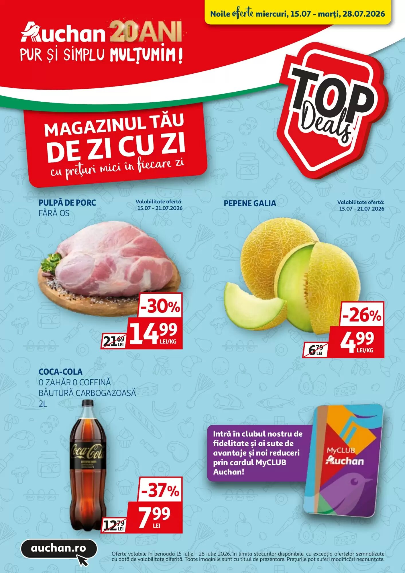 Catalogul cu oferte Auchan valabil de la 15.07.2026 - Pagina 1.