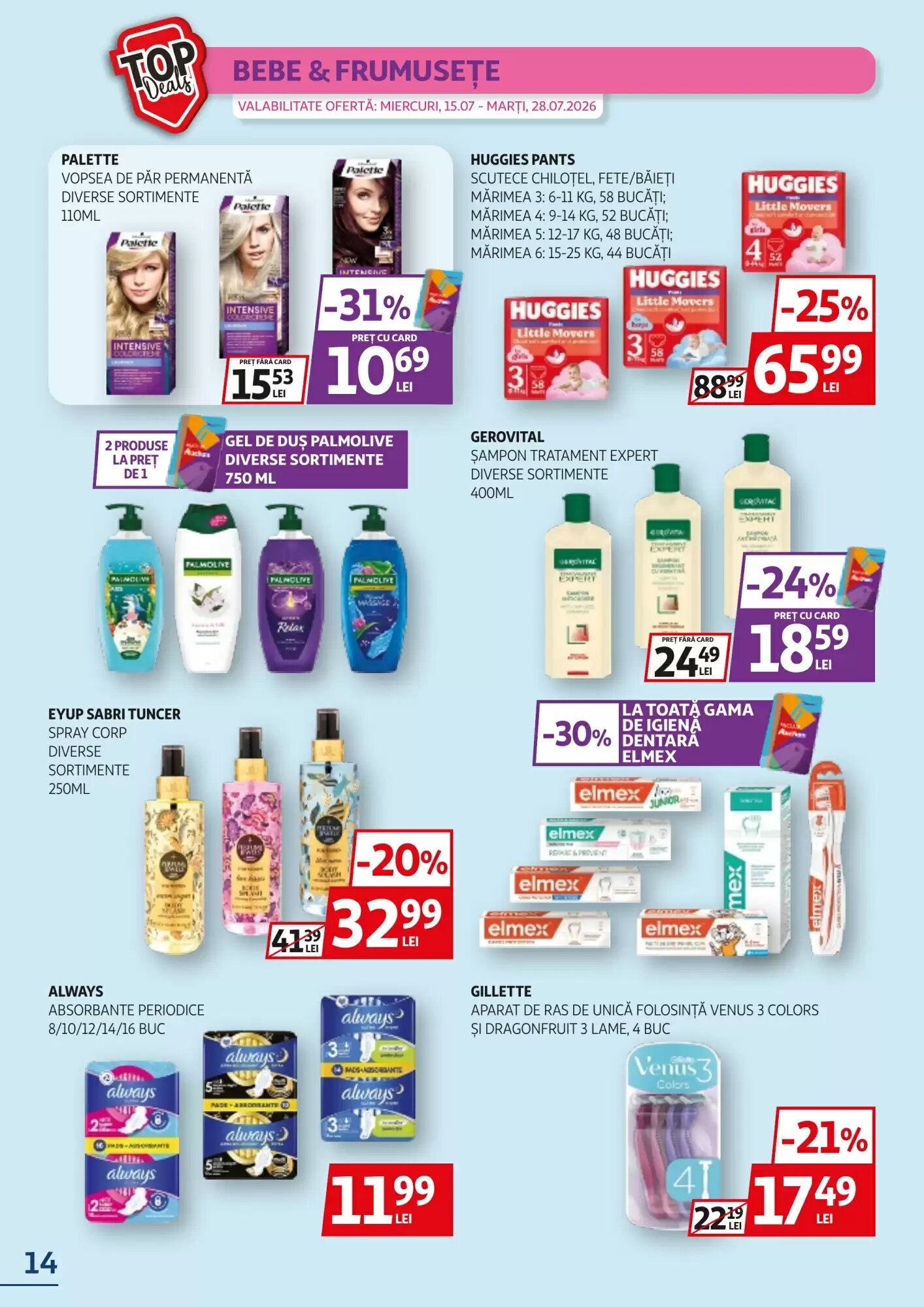 Catalogul cu oferte Auchan valabil de la 15.07.2026 - Pagina 14.