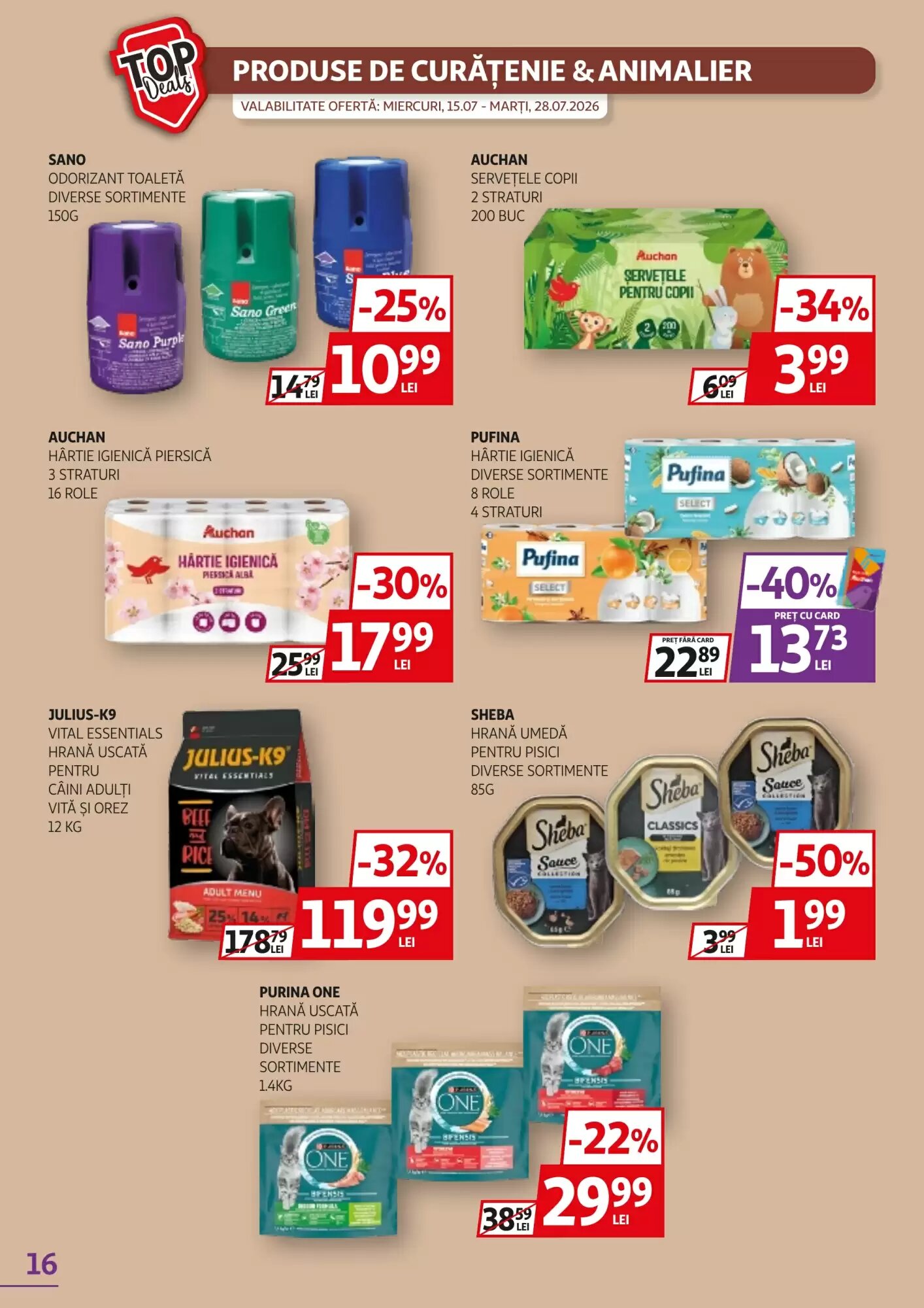 Catalogul cu oferte Auchan valabil de la 15.07.2026 - Pagina 16.