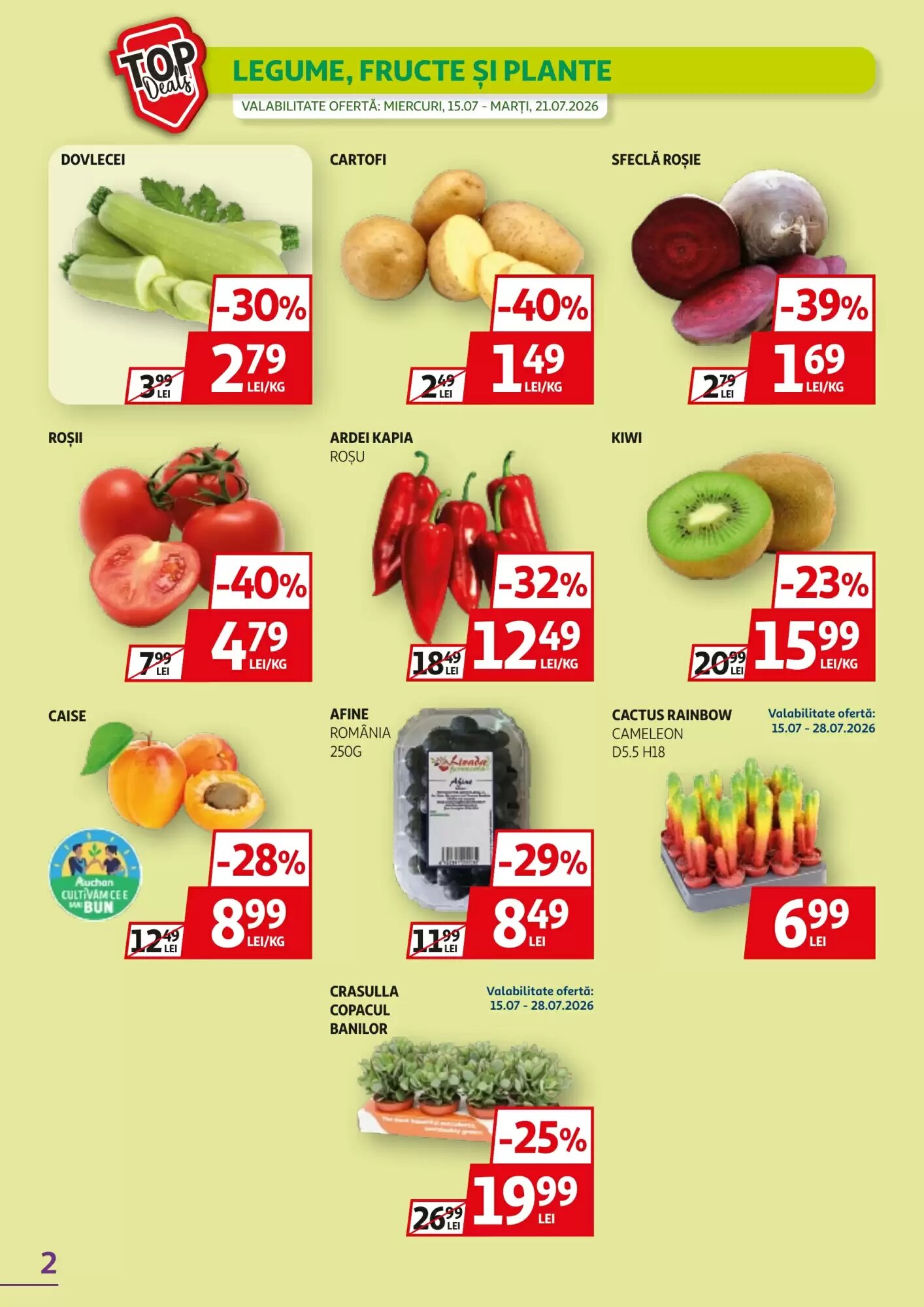 Catalogul cu oferte Auchan valabil de la 15.07.2026 - Pagina 2.