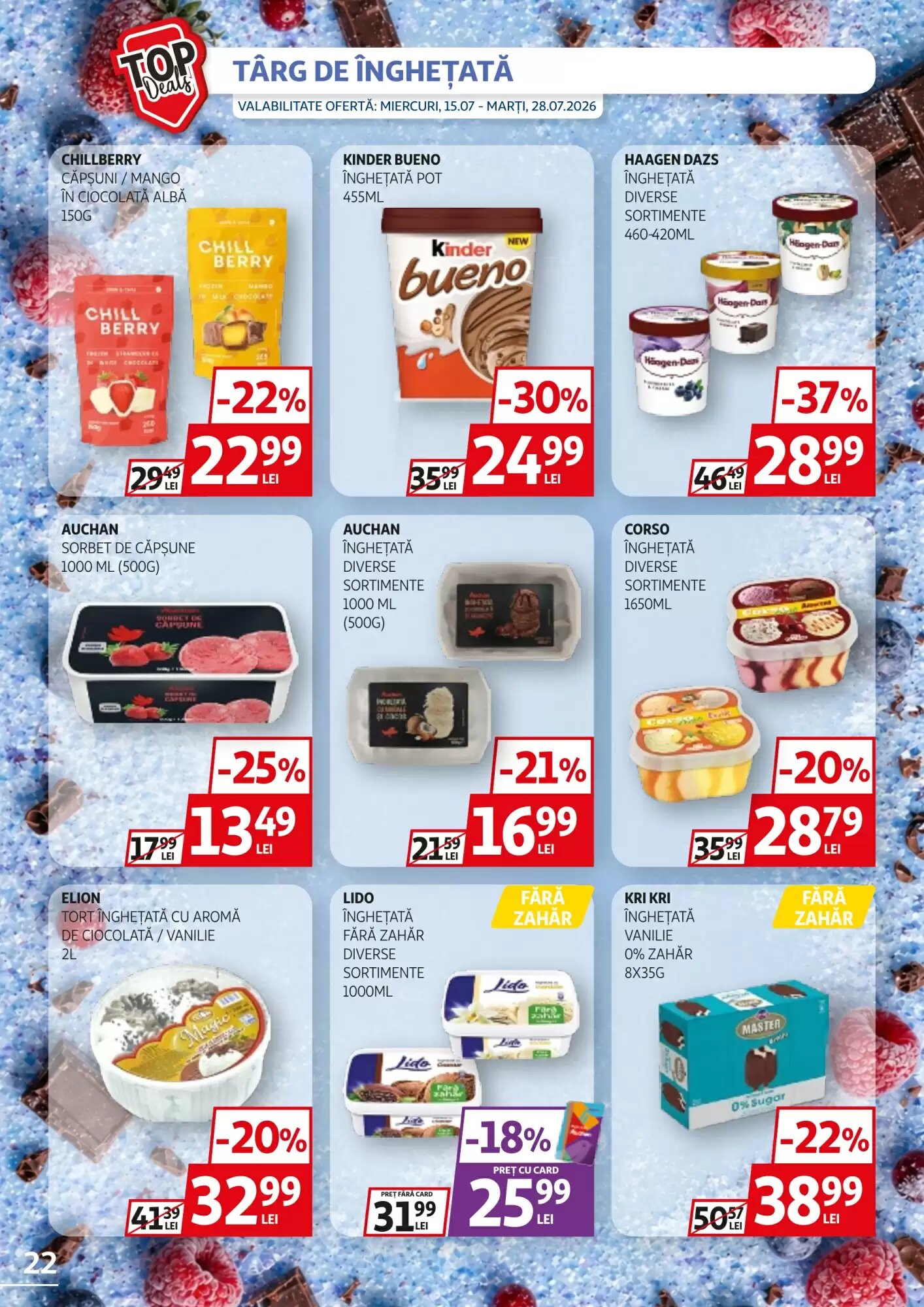 Catalogul cu oferte Auchan valabil de la 15.07.2026 - Pagina 22.
