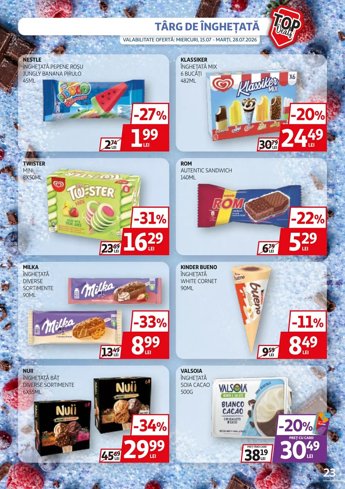 Catalogul cu oferte Auchan valabil de la 15.07.2026 - Pagina 23.