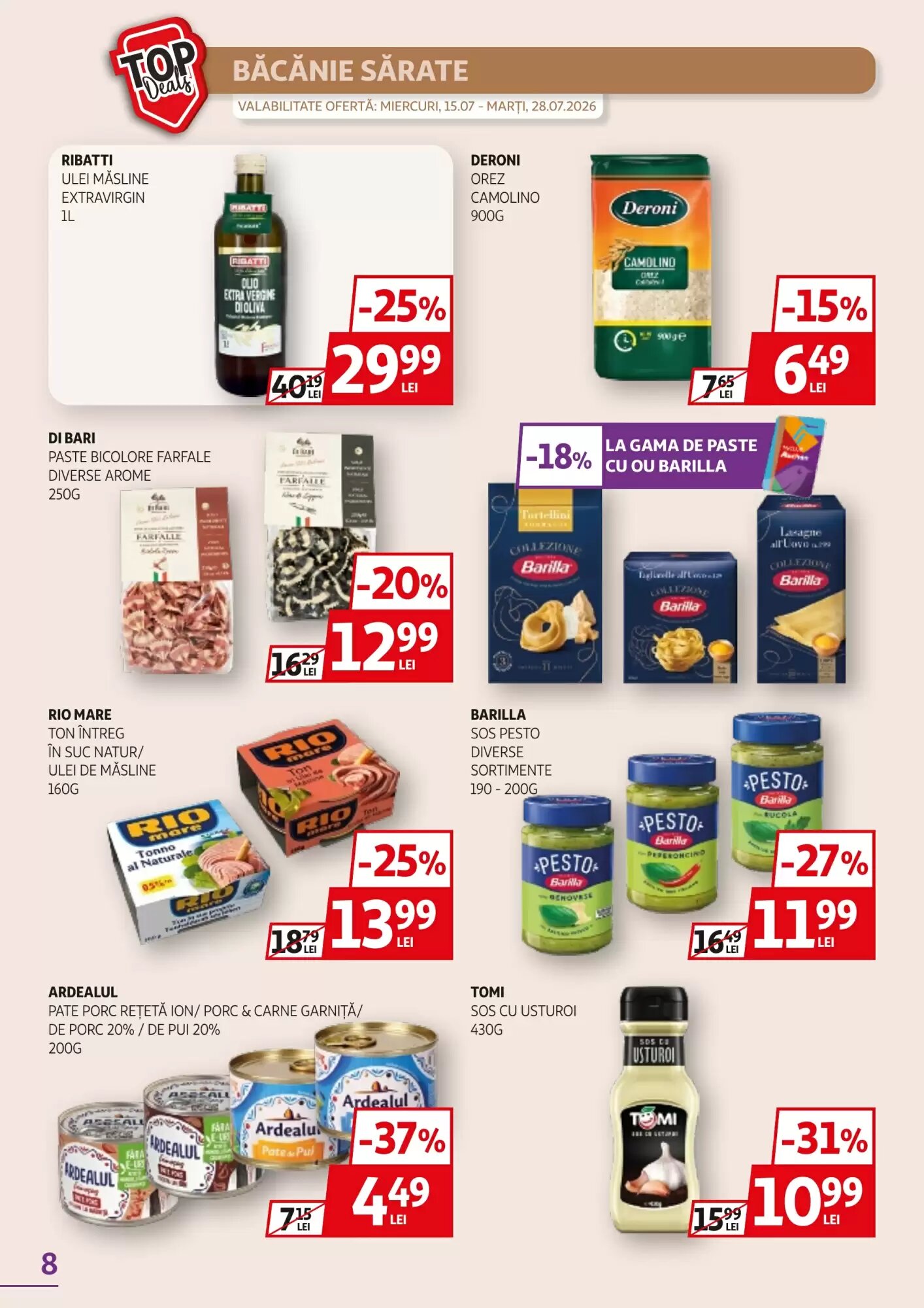 Catalogul cu oferte Auchan valabil de la 15.07.2026 - Pagina 8.