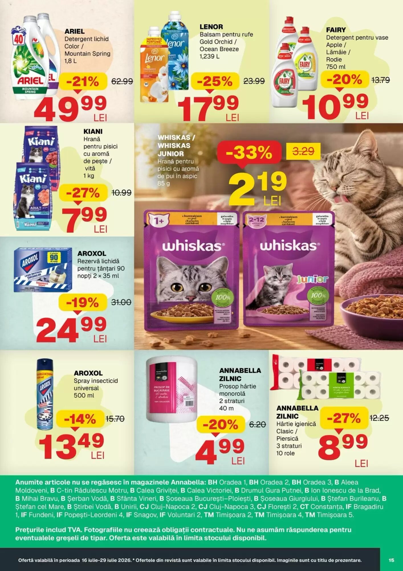 Catalogul cu oferte Annabella valabil de la 16.07.2026 - Pagina 15.