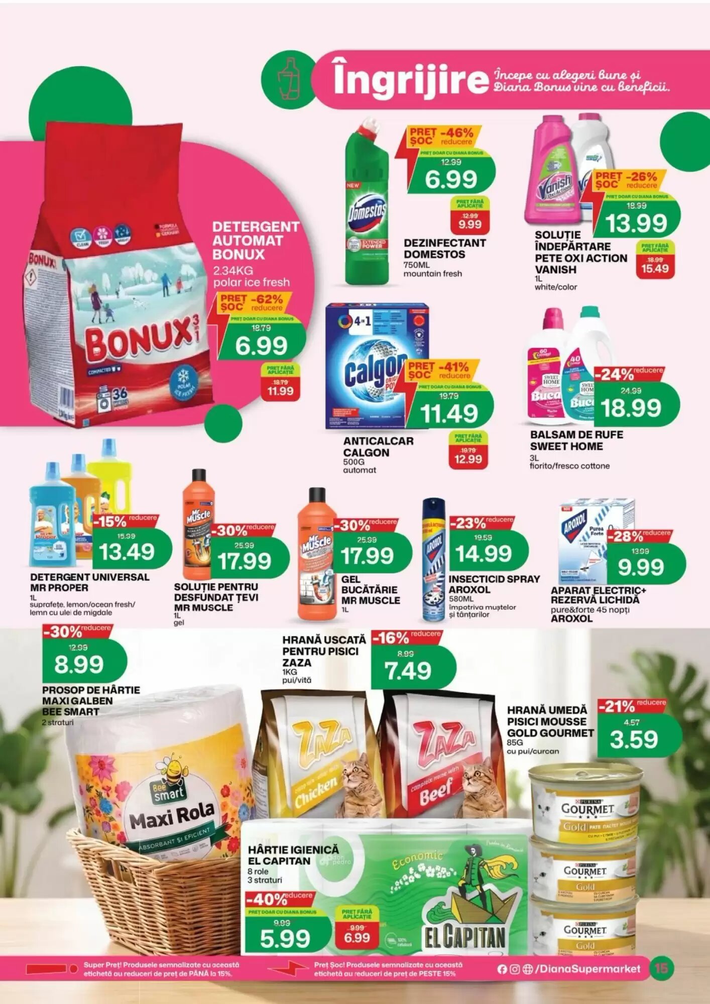 Catalogul cu oferte Diana Supermarket valabil de la 17.07.2026 - Pagina 14.