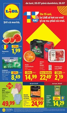 Catalogul cu oferte Lidl valabil de la 20.07.2026