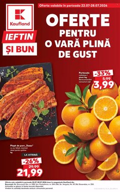 Catalogul cu oferte Kaufland valabil de la 22.07.2026