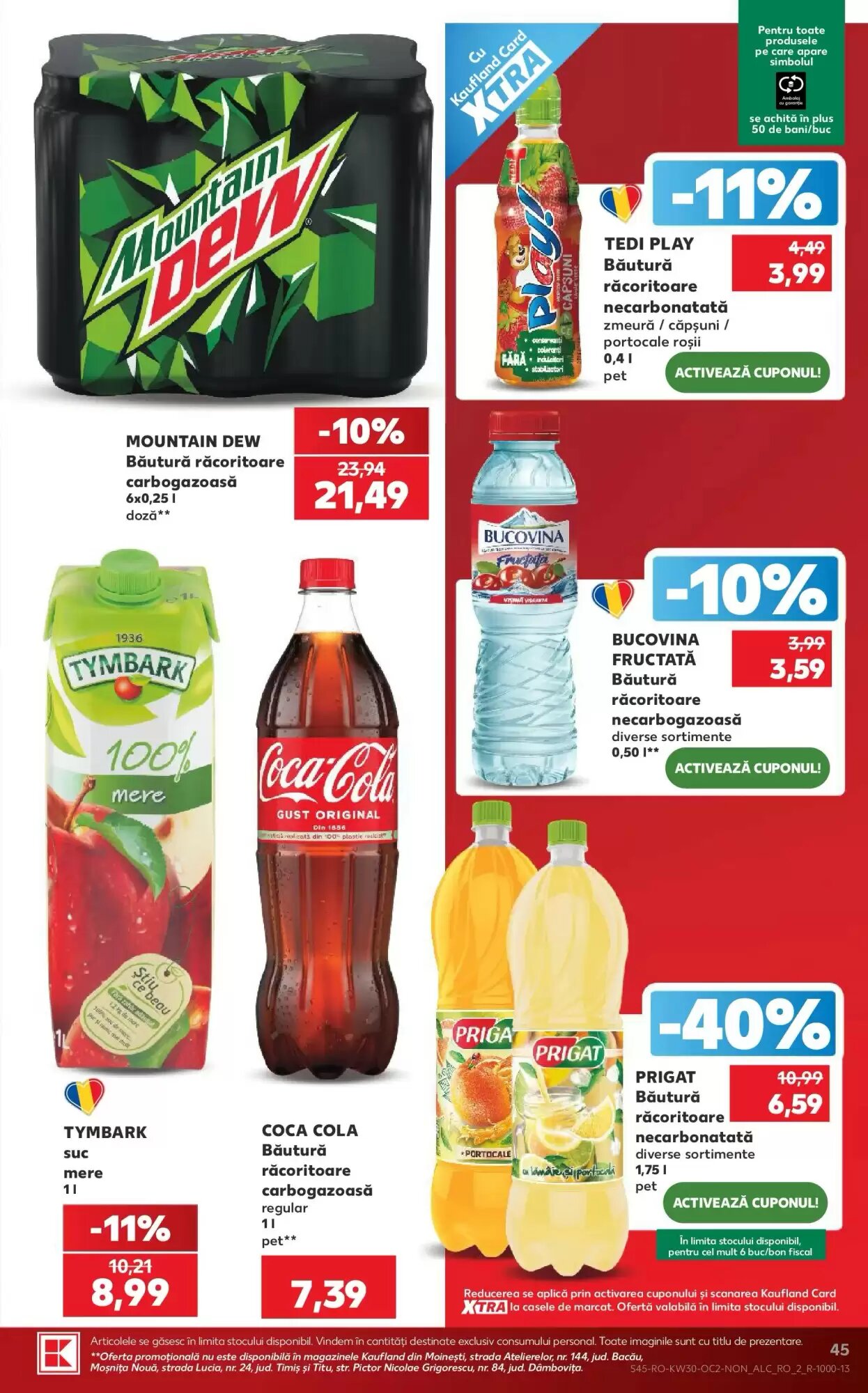 Catalogul cu oferte Kaufland valabil de la 22.07.2026 - Pagina 45.