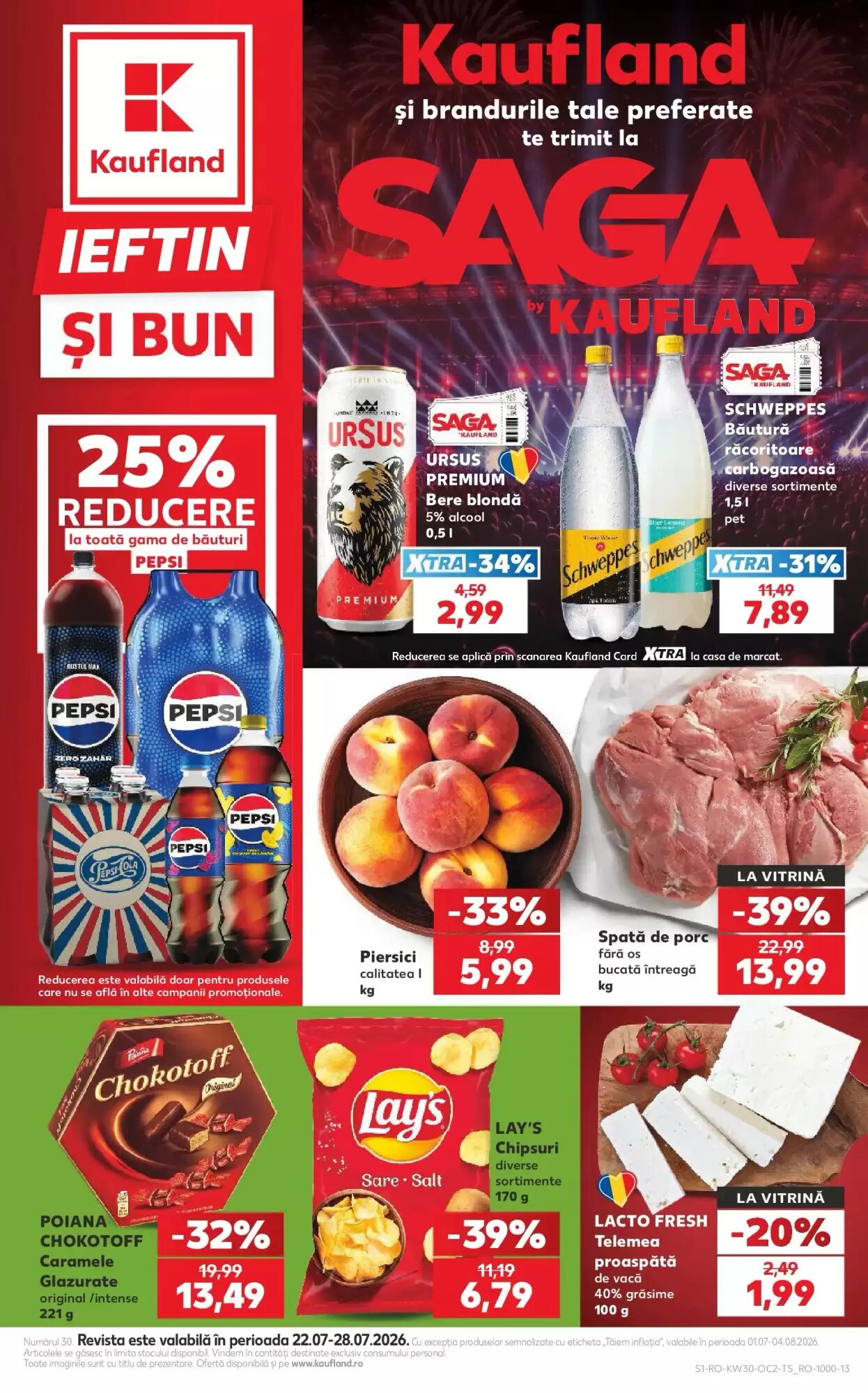 Catalogul cu oferte Kaufland valabil de la 22.07.2026 - Pagina 1.