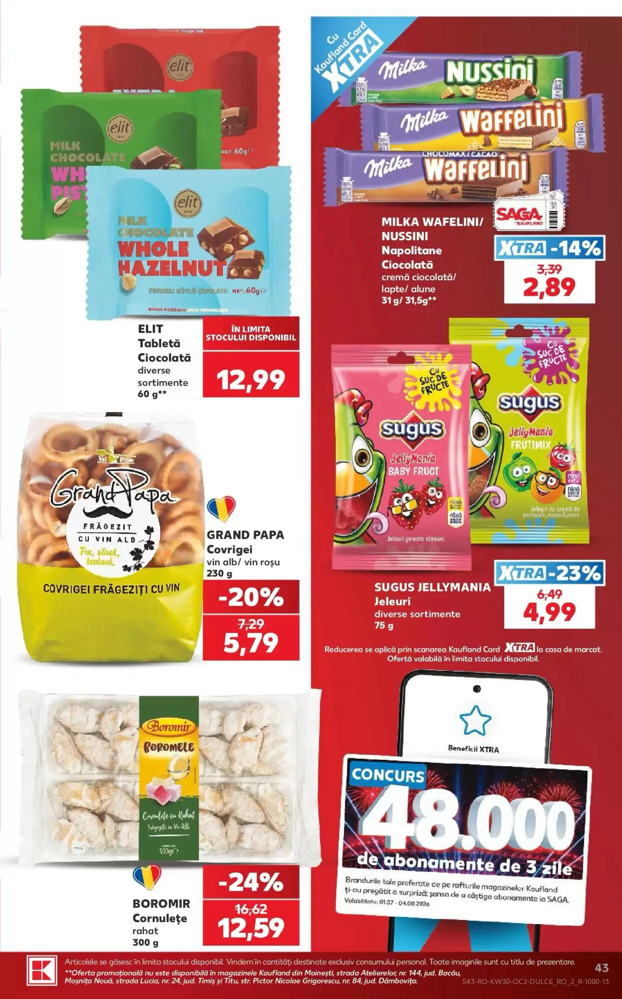 Catalogul cu oferte Kaufland valabil de la 22.07.2026 - Pagina 43.