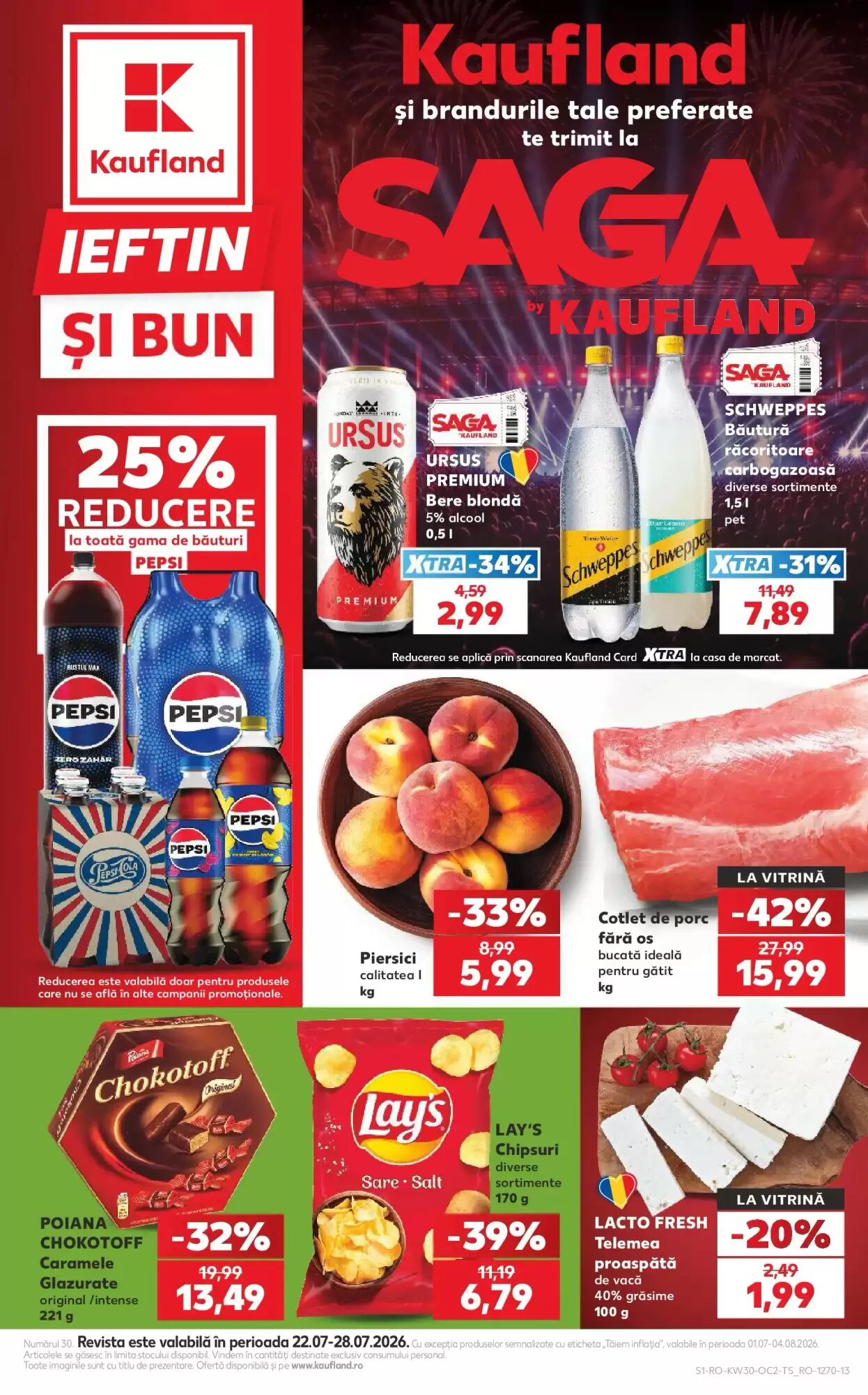 Catalogul cu oferte Kaufland valabil de la 22.07.2026 - Pagina 1.