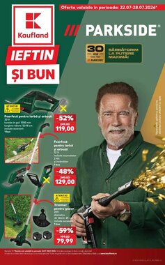 Catalogul cu oferte Kaufland valabil de la 22.07.2026