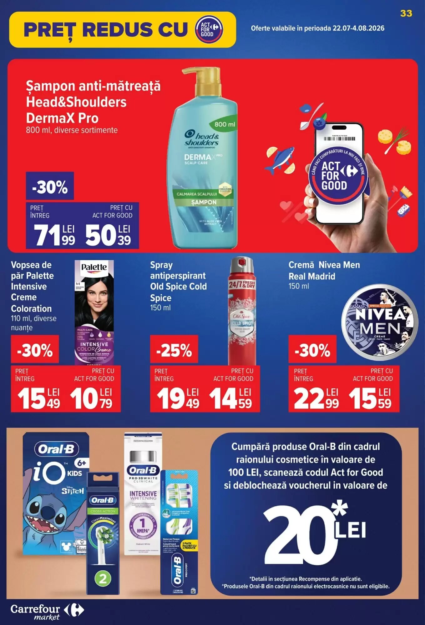Catalogul cu oferte Carrefour Market valabil de la 22.07.2026 - Pagina 33.