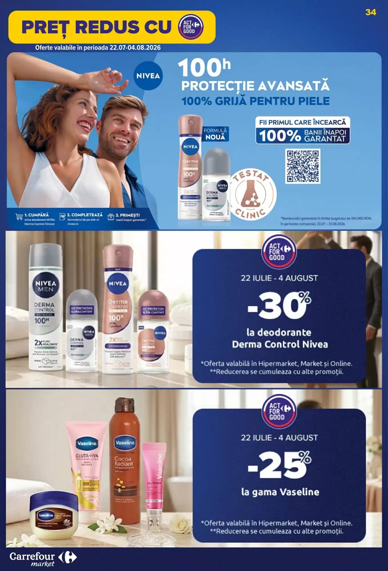 Catalogul cu oferte Carrefour Market valabil de la 22.07.2026 - Pagina 34.