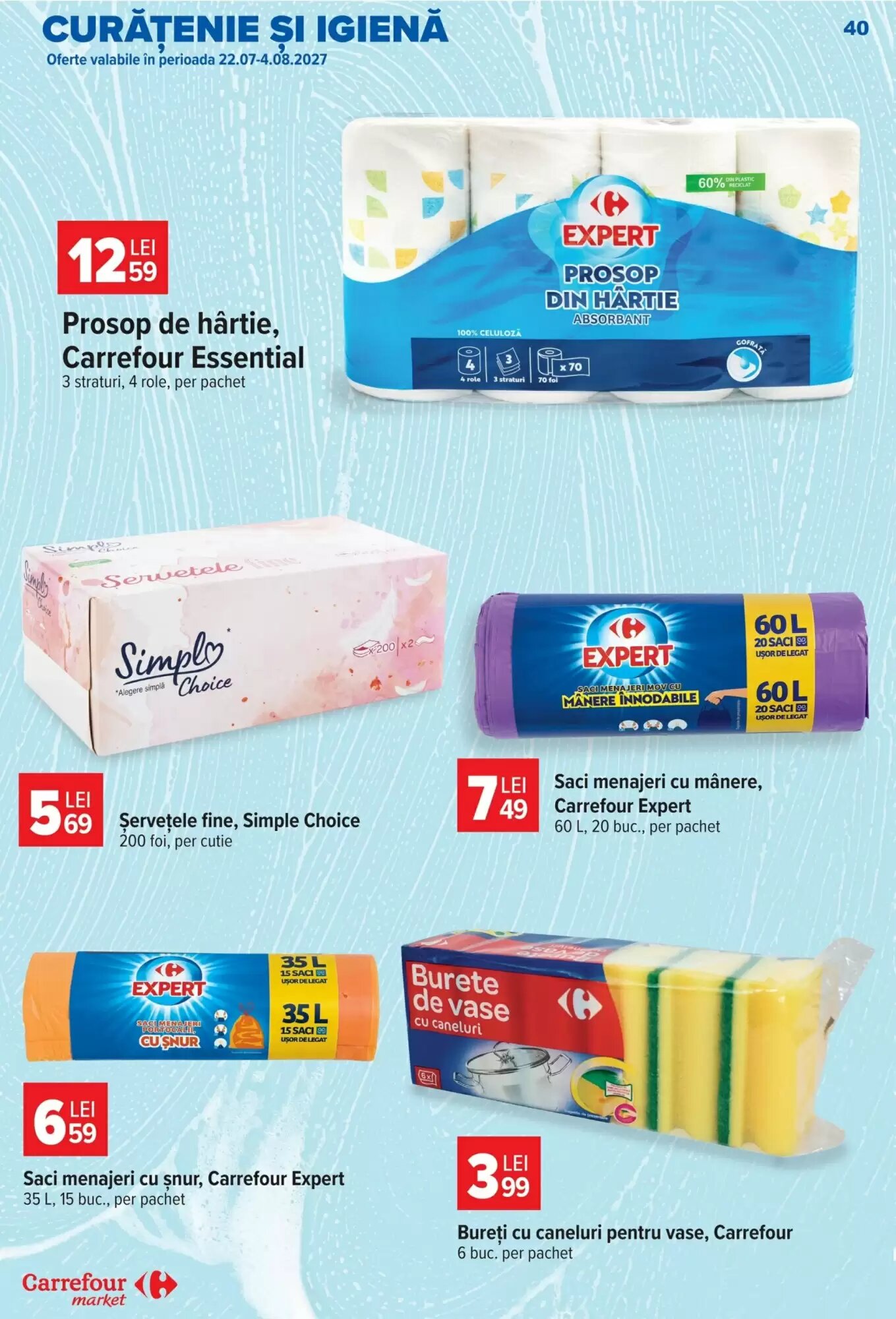 Catalogul cu oferte Carrefour Market valabil de la 22.07.2026 - Pagina 40.