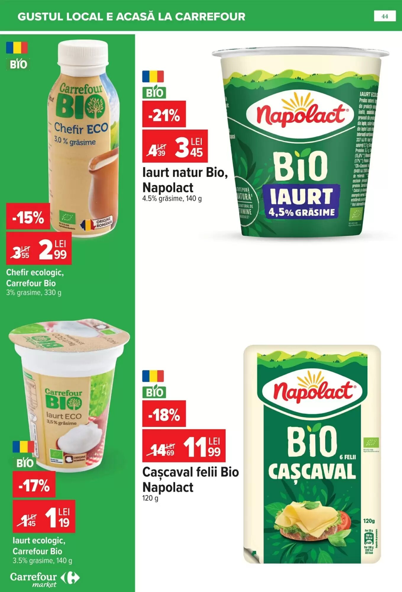 Catalogul cu oferte Carrefour Market valabil de la 22.07.2026 - Pagina 44.