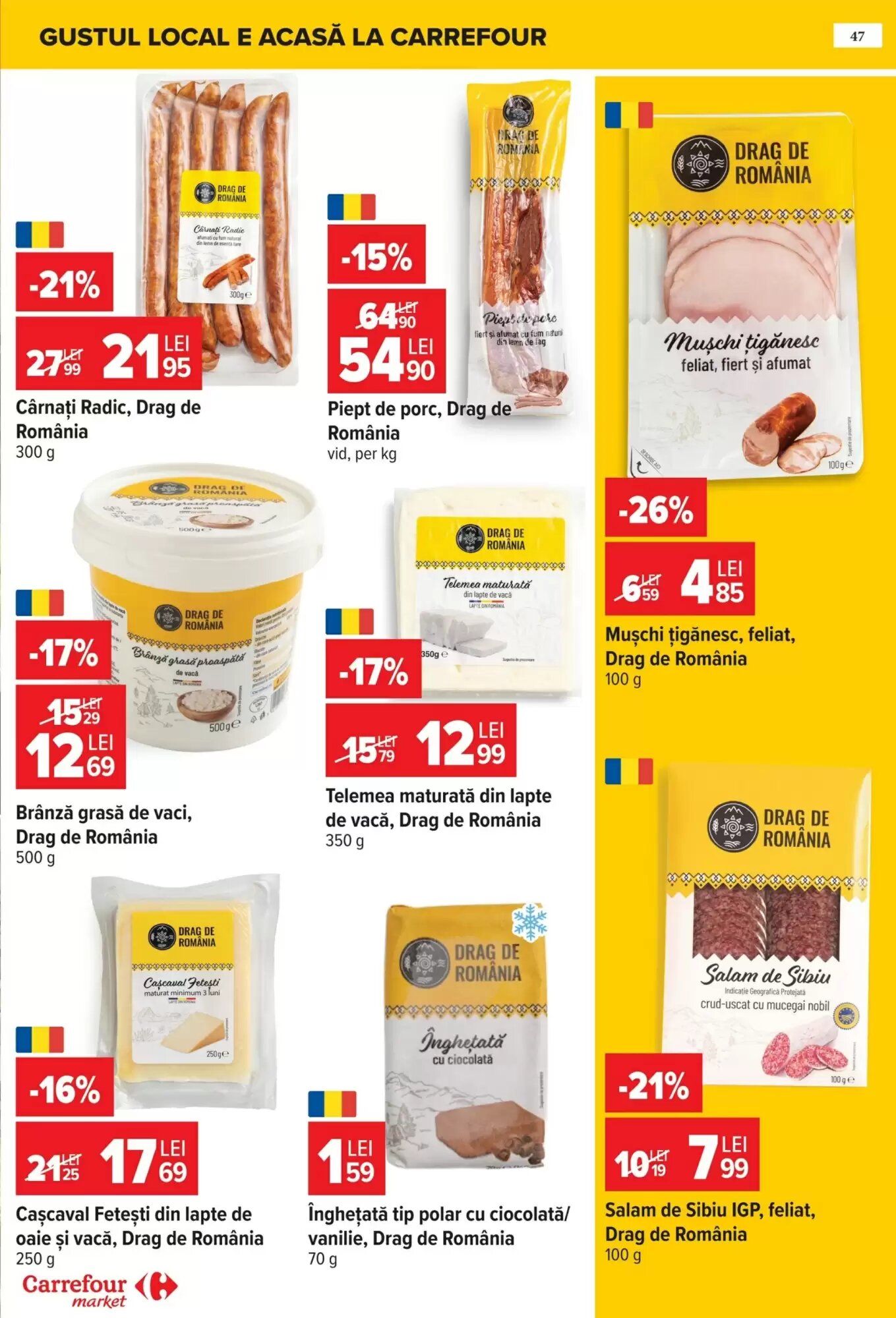 Catalogul cu oferte Carrefour Market valabil de la 22.07.2026 - Pagina 47.