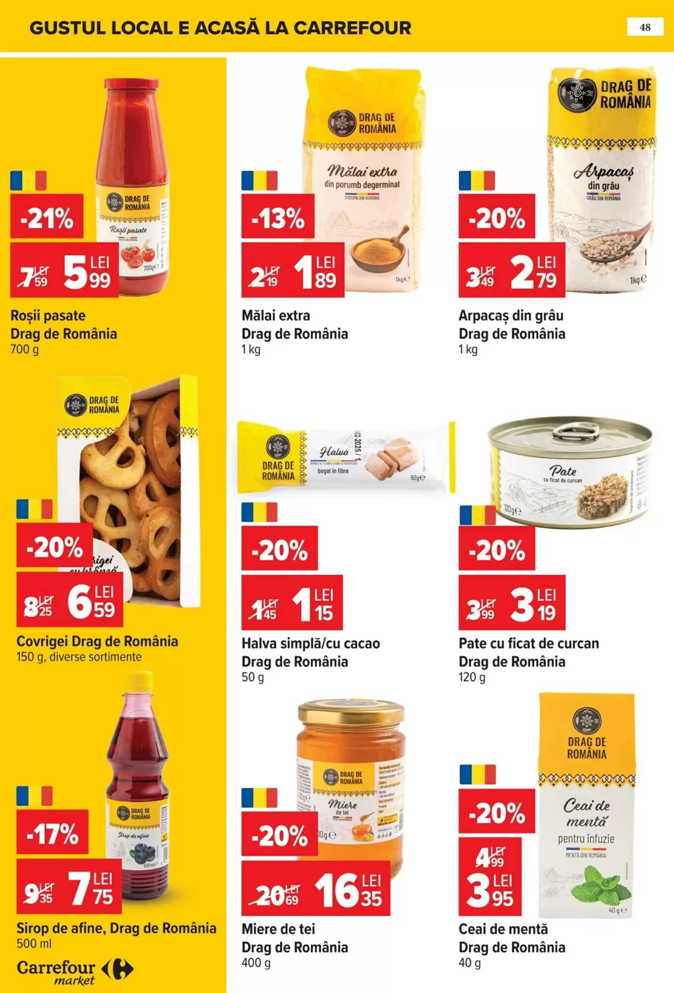 Catalogul cu oferte Carrefour Market valabil de la 22.07.2026 - Pagina 48.